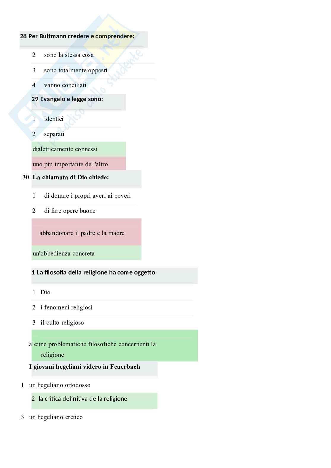 Paniere di Filosofia della religione, 2026 Pag. 46