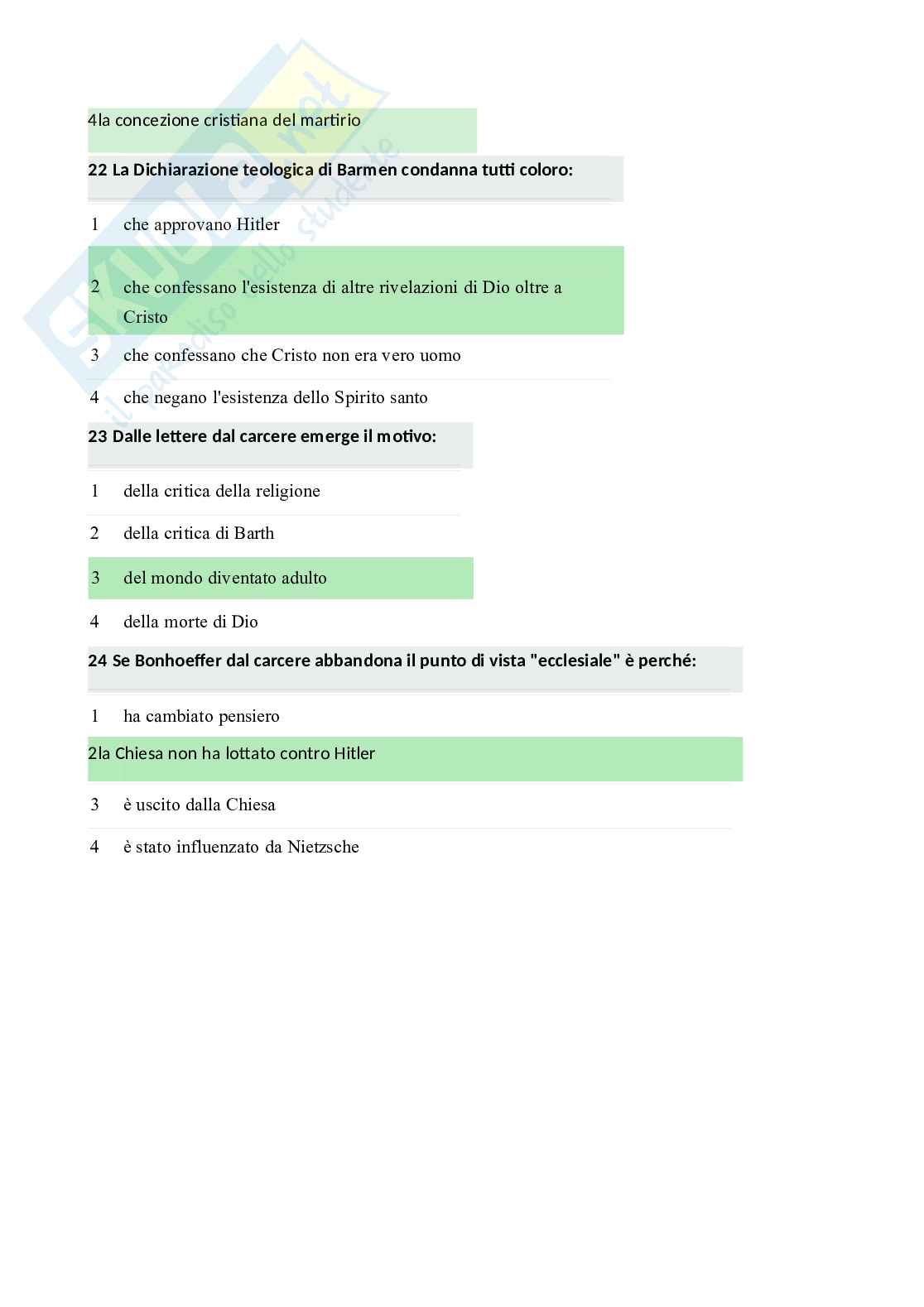 Paniere di Filosofia della religione, 2026 Pag. 51
