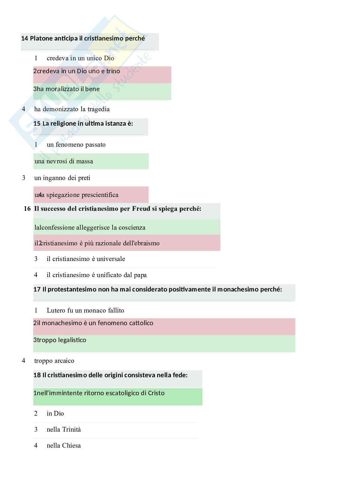 Paniere di Filosofia della religione, 2026 Pag. 56