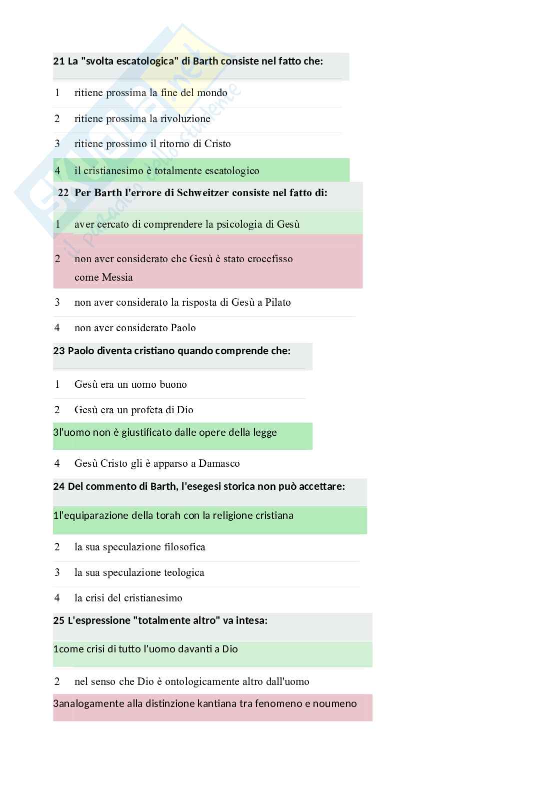 Paniere di Filosofia della religione, 2026 Pag. 6