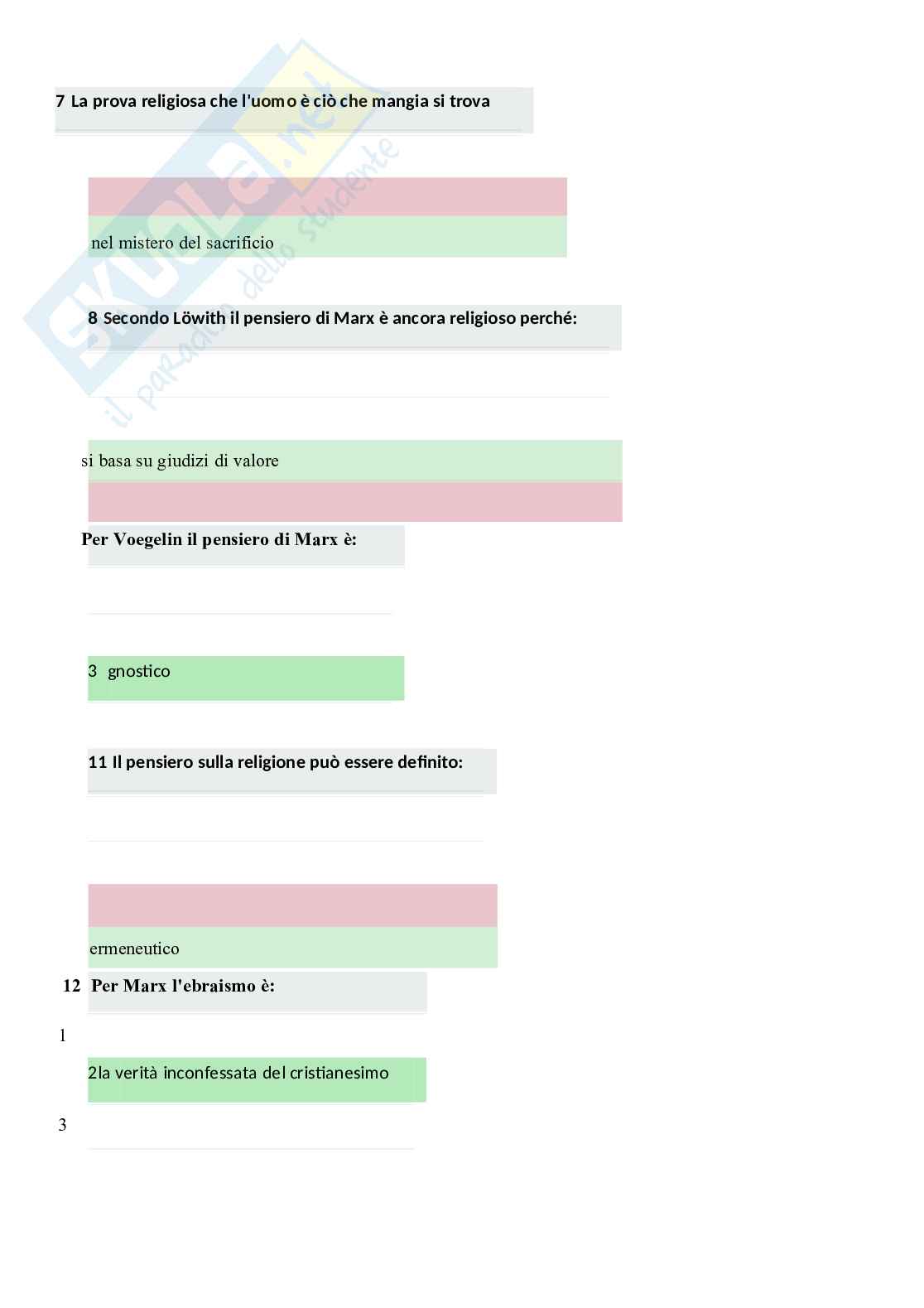 Paniere di Filosofia della religione, 2026 Pag. 61