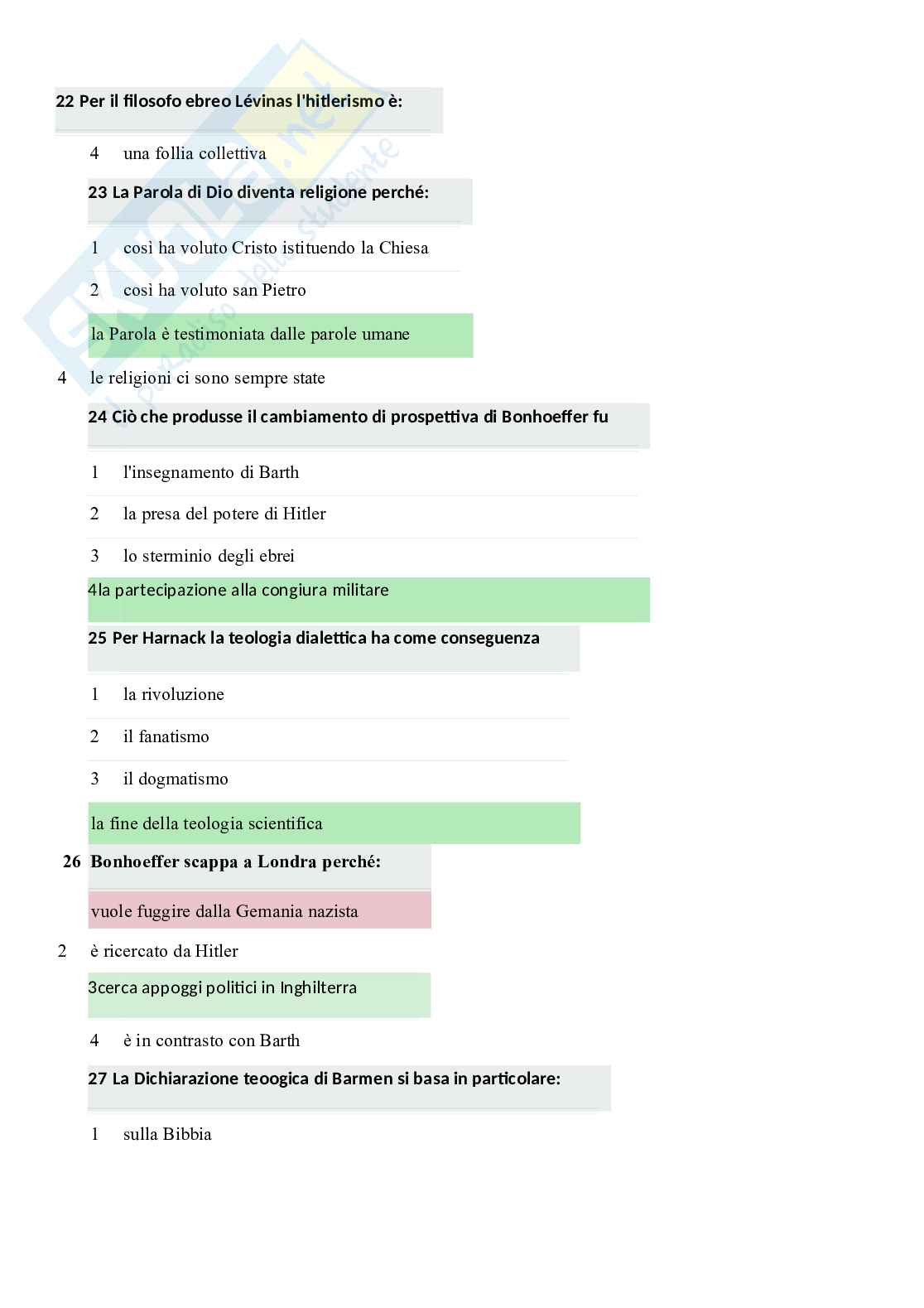 Paniere di Filosofia della religione, 2026 Pag. 71