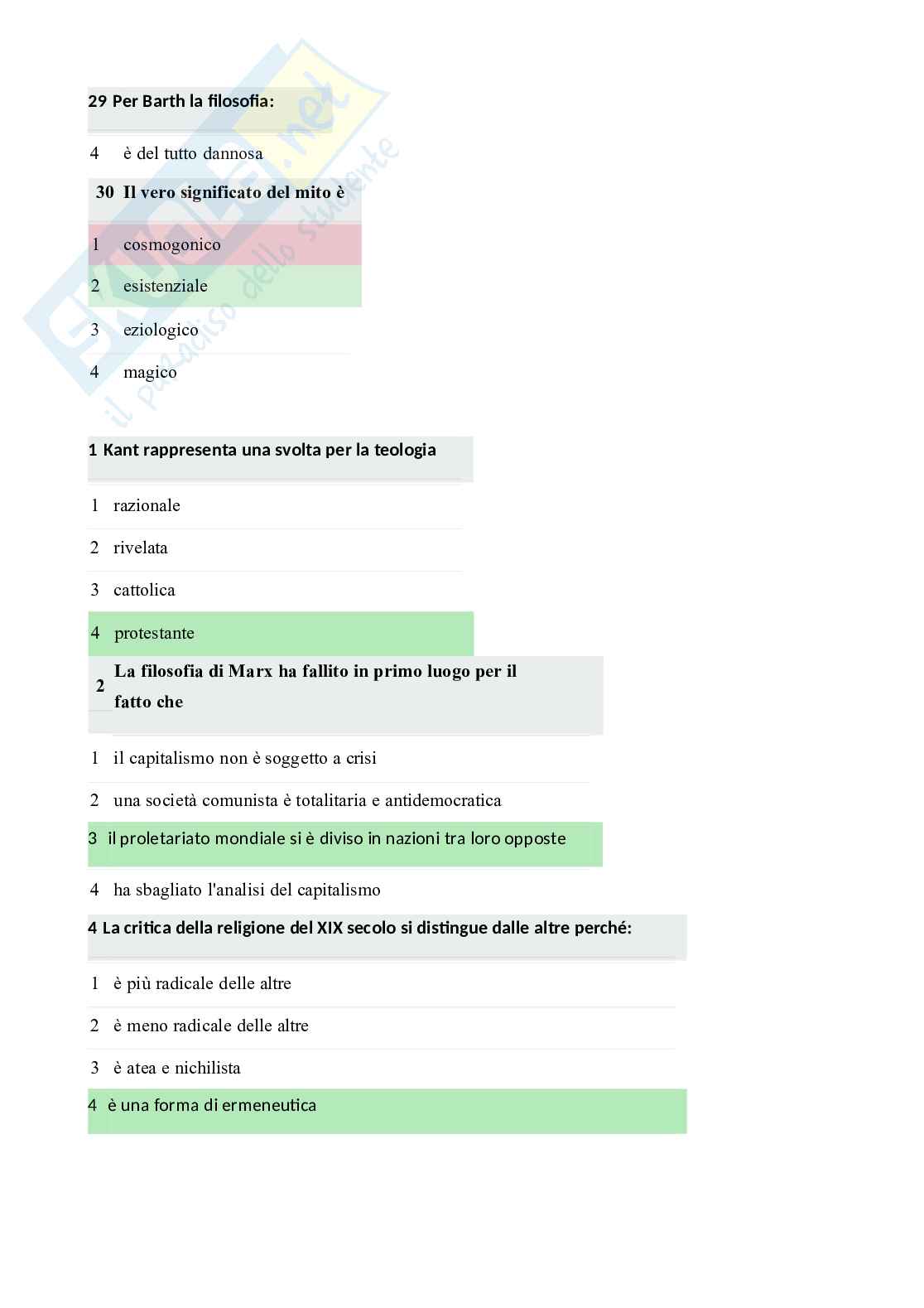 Paniere di Filosofia della religione, 2026 Pag. 91