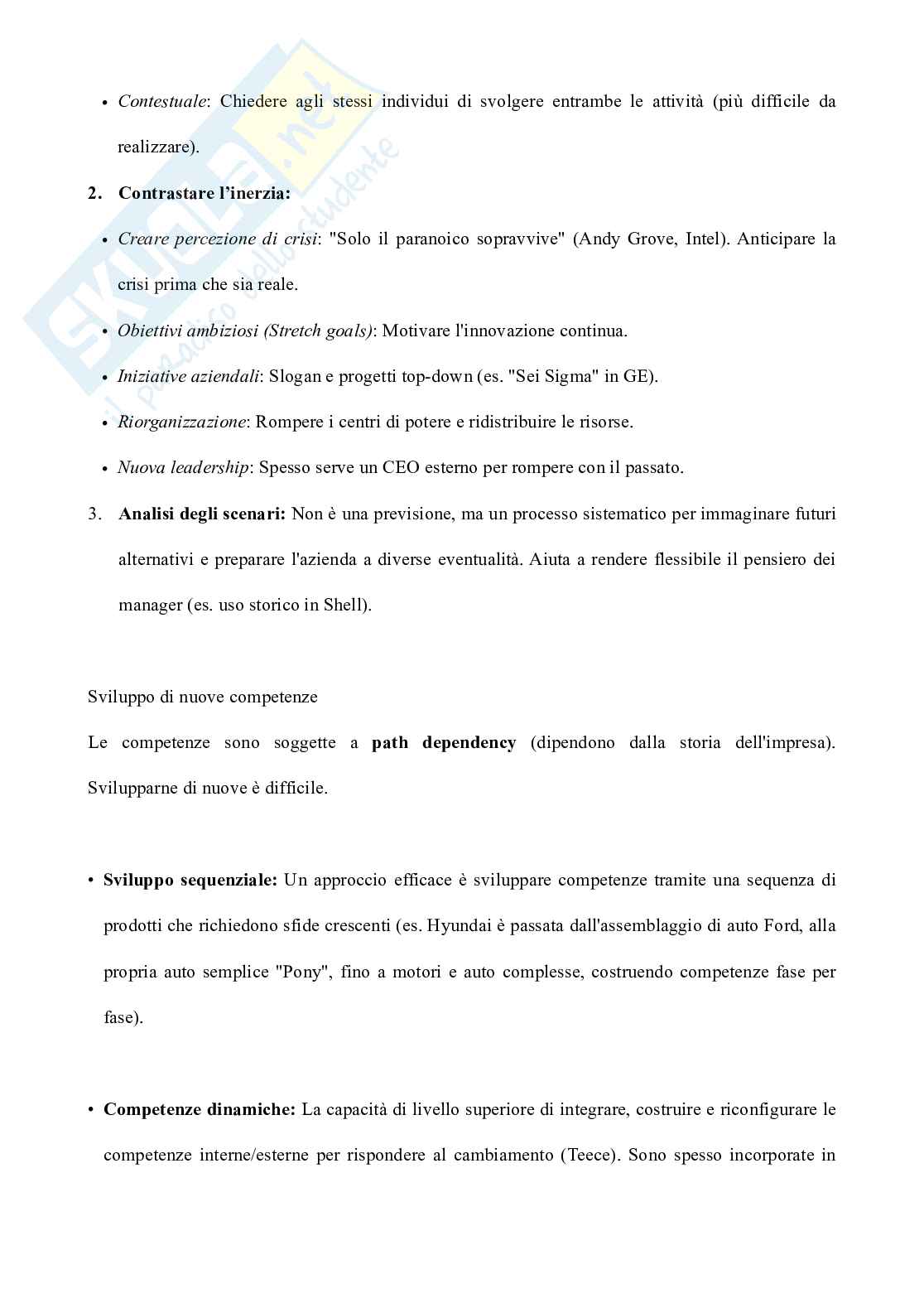 Riassunto esame Gestione aziendale, Prof. D'adamo Idiano, libro consigliato L'analisi strategica per le decisioni aziendali  , Grant Pag. 41
