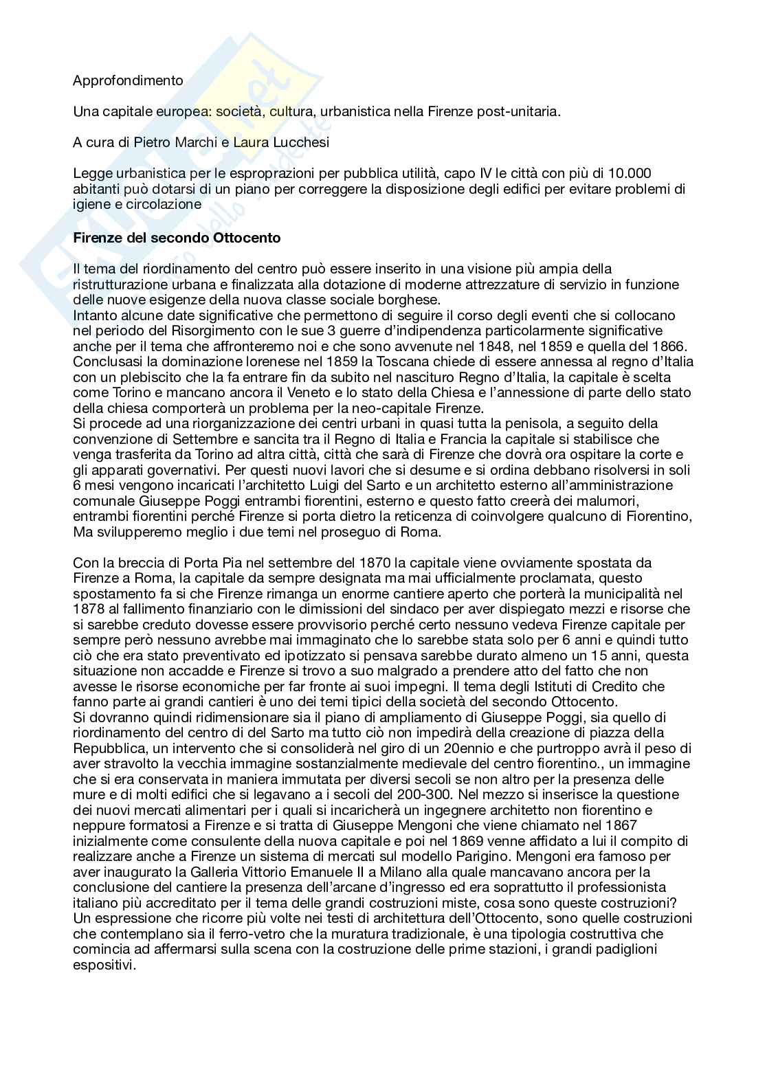 Firenze del secondo Ottocento  Pag. 1