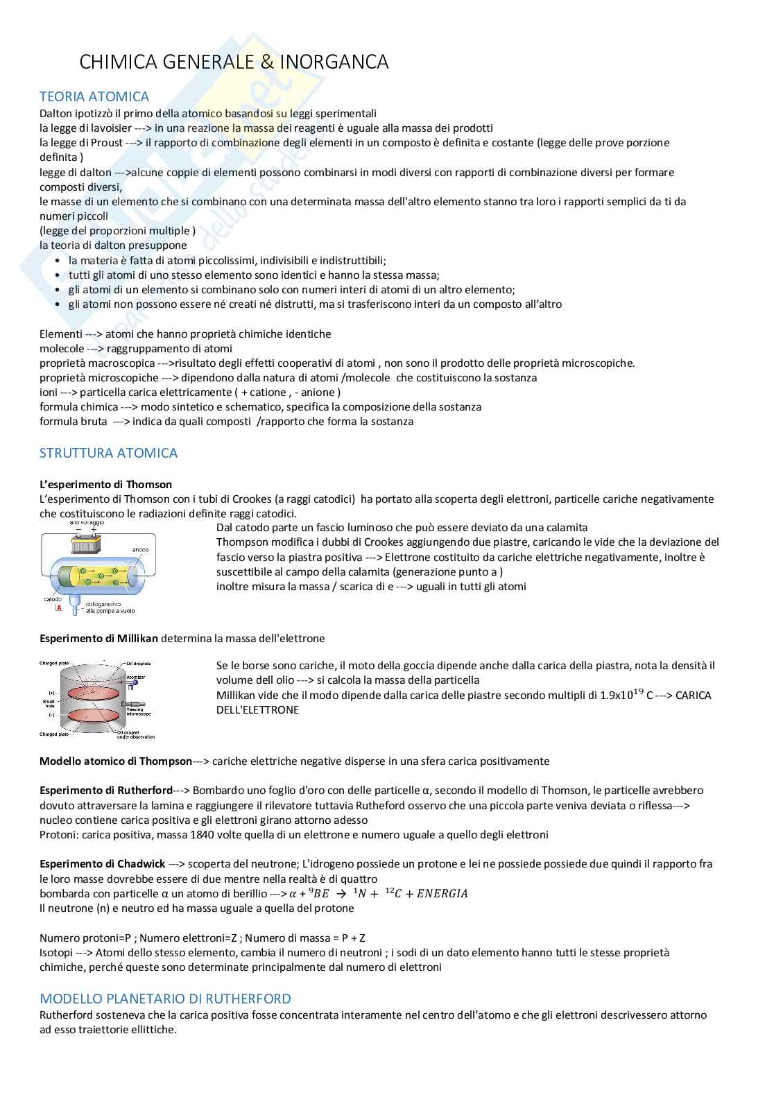 Appunti Chimica generale e inorganica Pag. 2