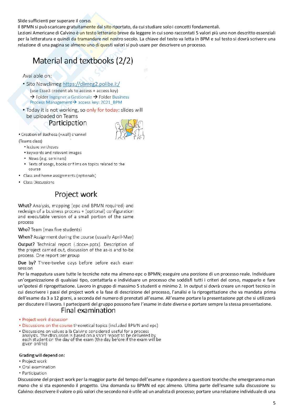 Appunti Business process management  Pag. 6