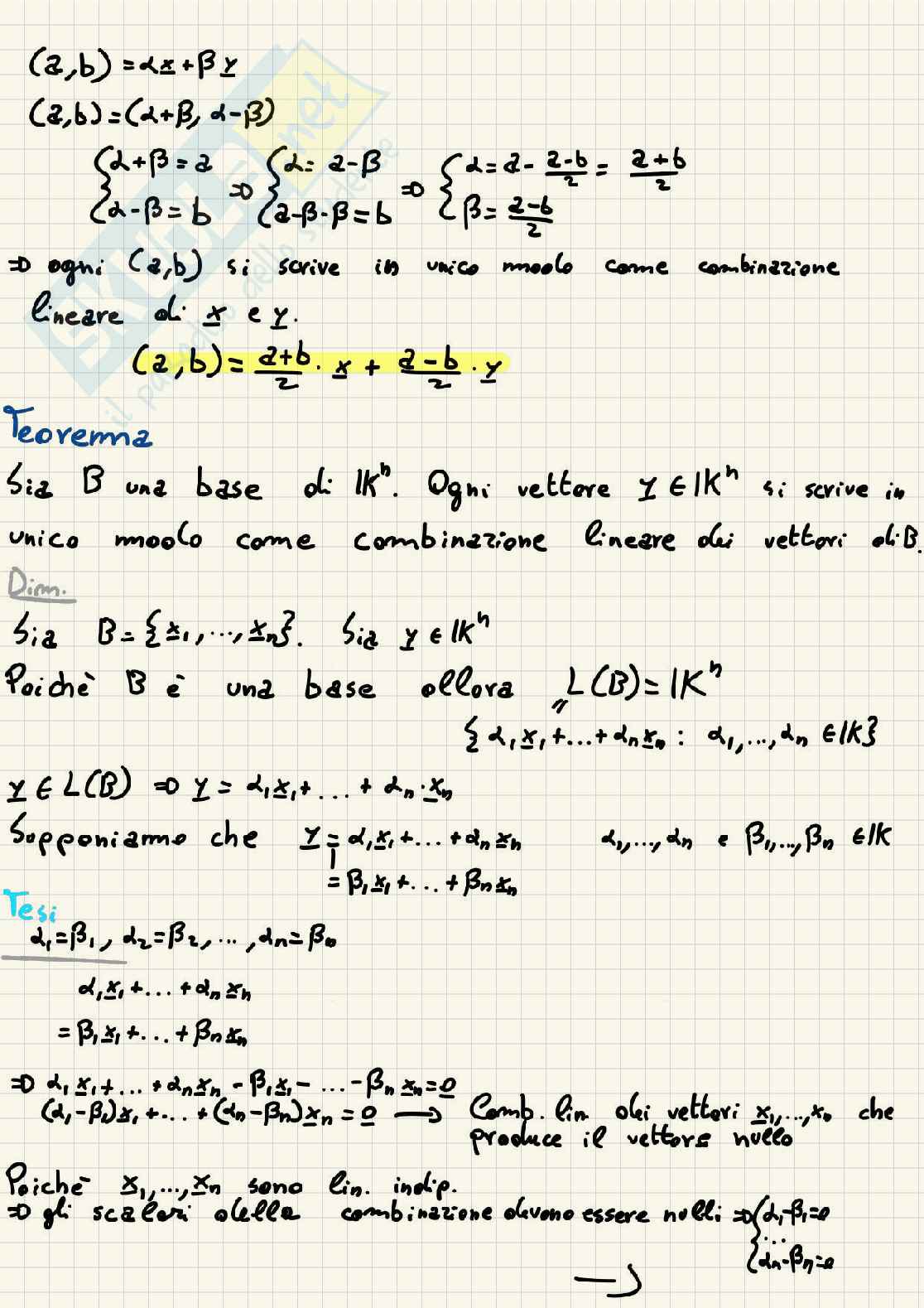 Algebra lineare e geometria analitica Pag. 26