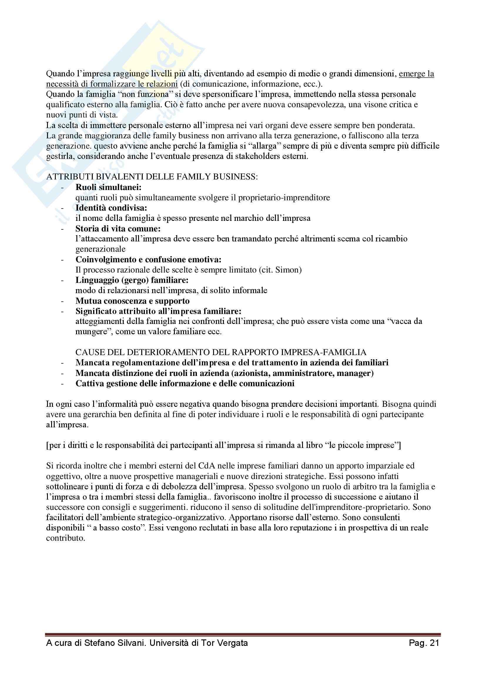 Creazione d'impresa e imprenditorialità minore - Appunti Pag. 21