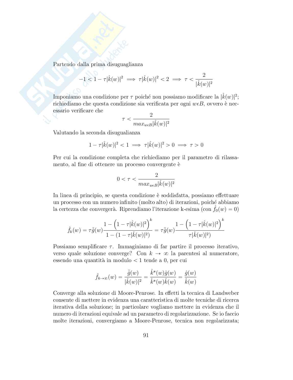 Appunti di Tomografia ed Imaging: principi, algoritmi e metodi numerici Pag. 91