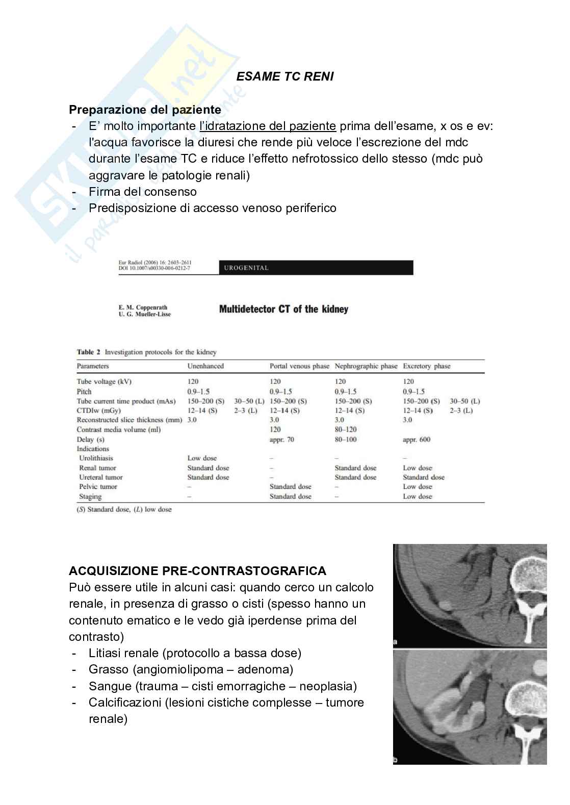 Riassunto esame Tc addome, Prof. Pecchioni Nicola, libro consigliato Diagnostica per immagni, Toricelli Pag. 31