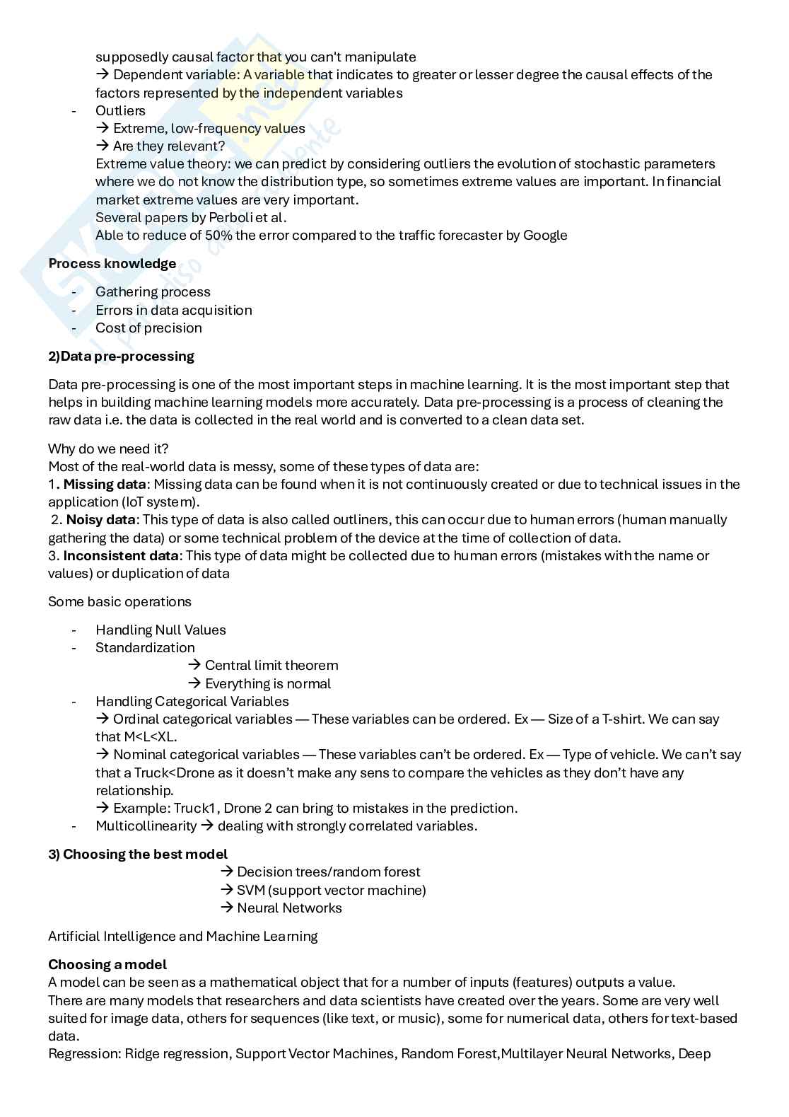 Decision Making and AI for business change Pag. 31