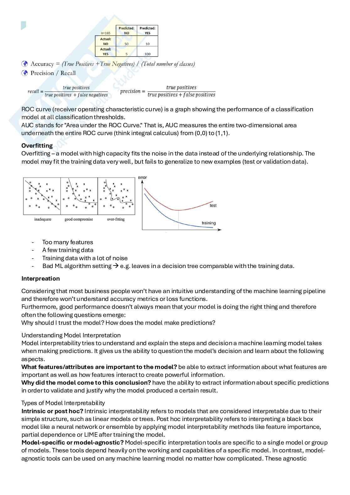 Decision Making and AI for business change Pag. 36