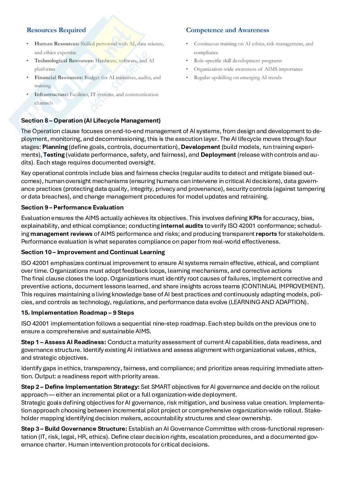 Decision Making and AI for business change Pag. 51
