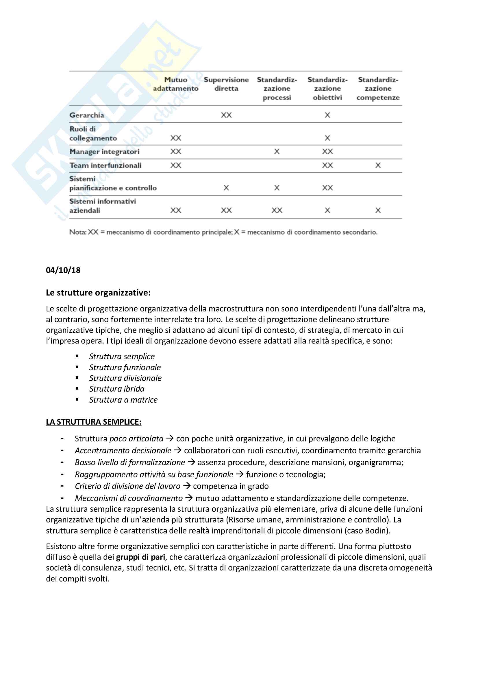 Riassunto esame Gestione e Organizzazione Aziendale (GOA), prof. R. Cagliano Pag. 26