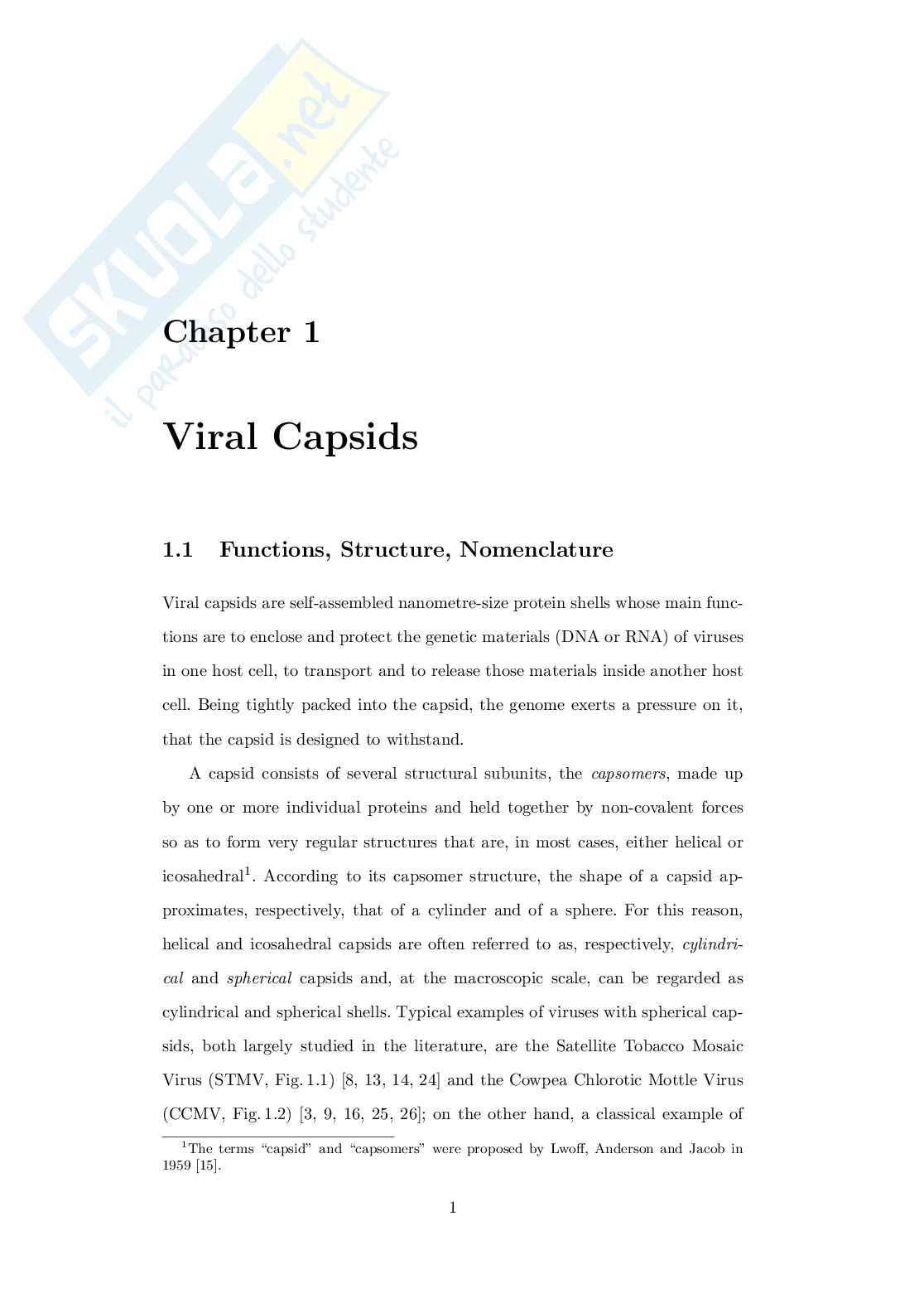 A Continuum Theory for the Natural Vibrations of Spherical Viral Capsids Pag. 11
