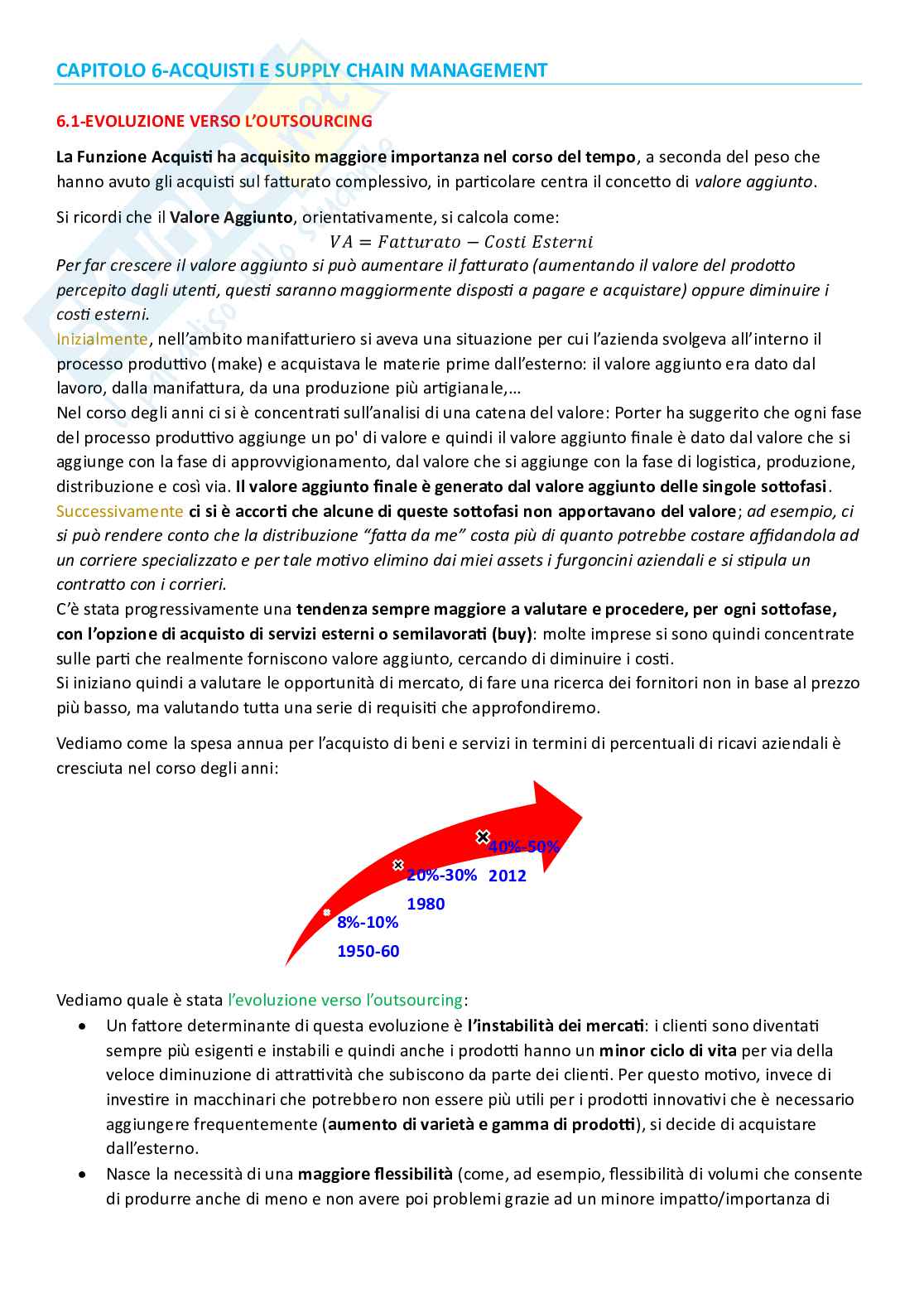 Sistemi organizzativi, parte 10 - Funzione acquisti e supply chain management Pag. 1