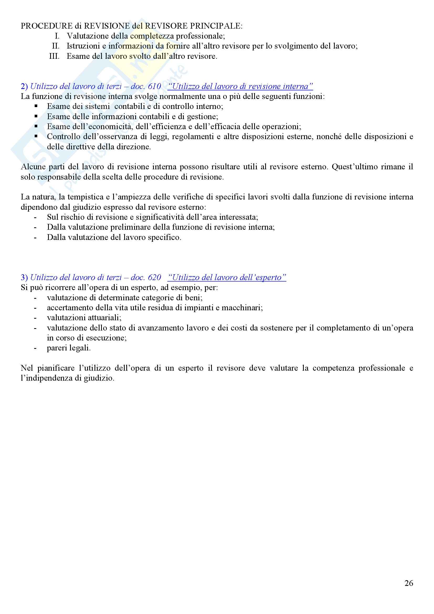 Revisione aziendale - programma Pag. 26