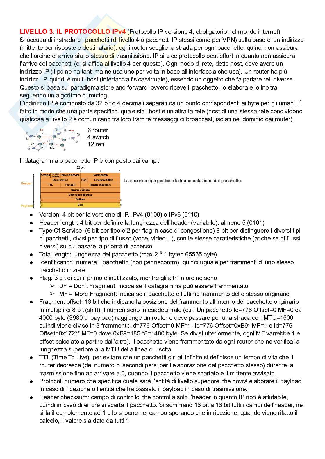 Appunti Reti di telecomunicazioni Pag. 11