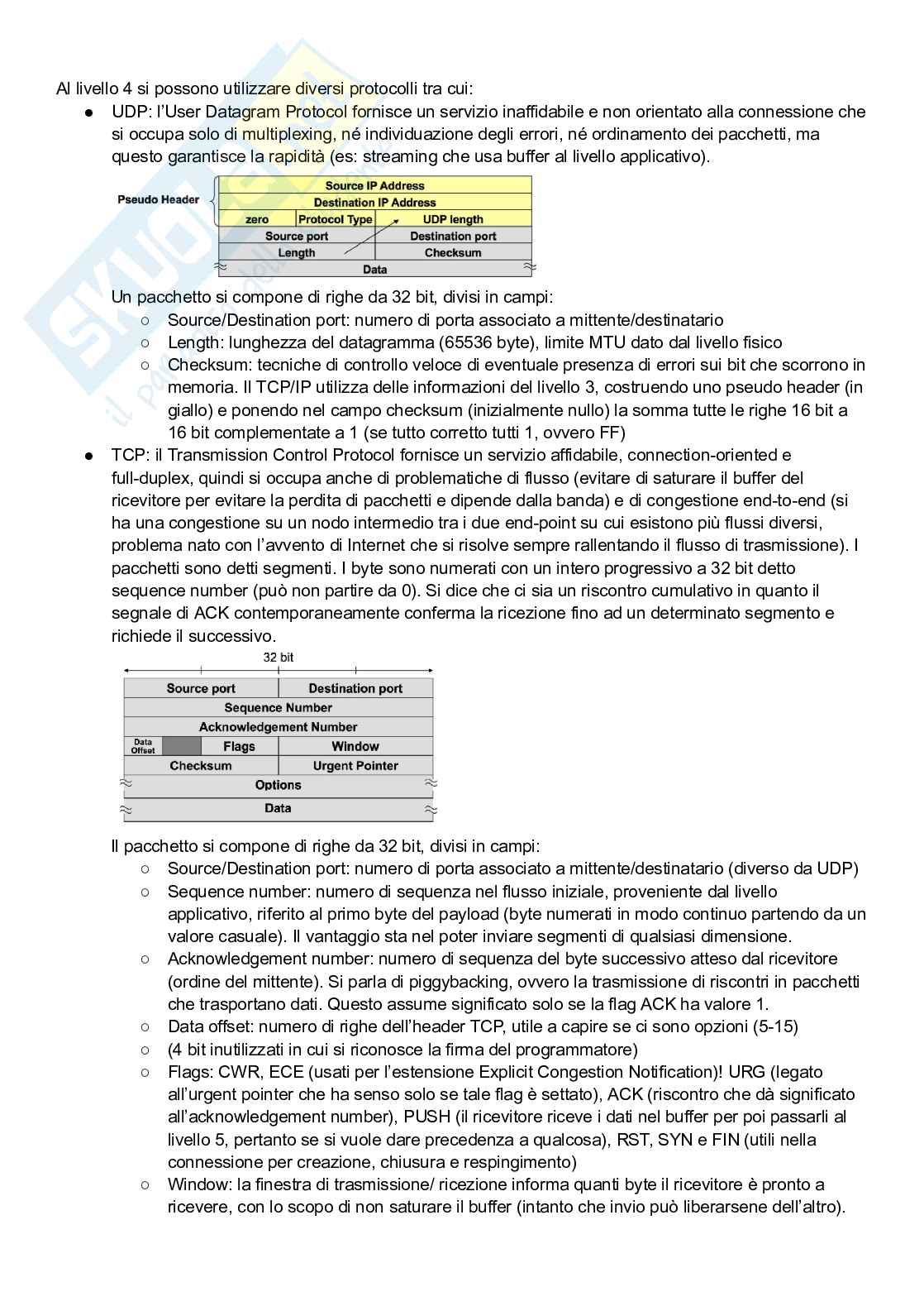 Appunti Reti di telecomunicazioni Pag. 6