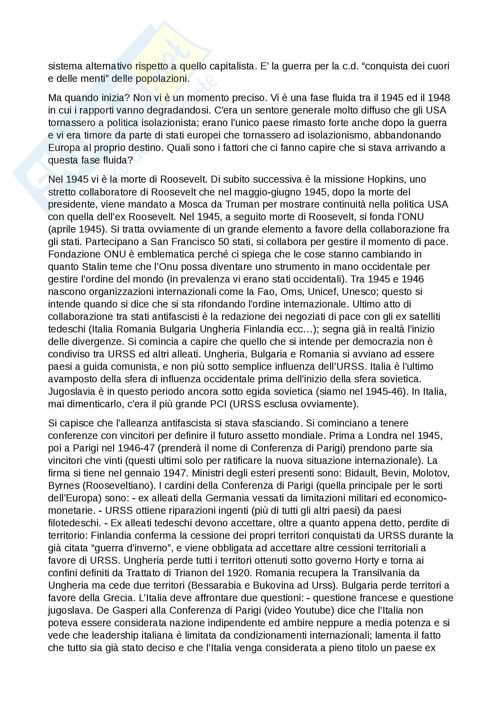 Appunti delle lezioni 2016 - Storia delle Relazioni Internazionali Pag. 26