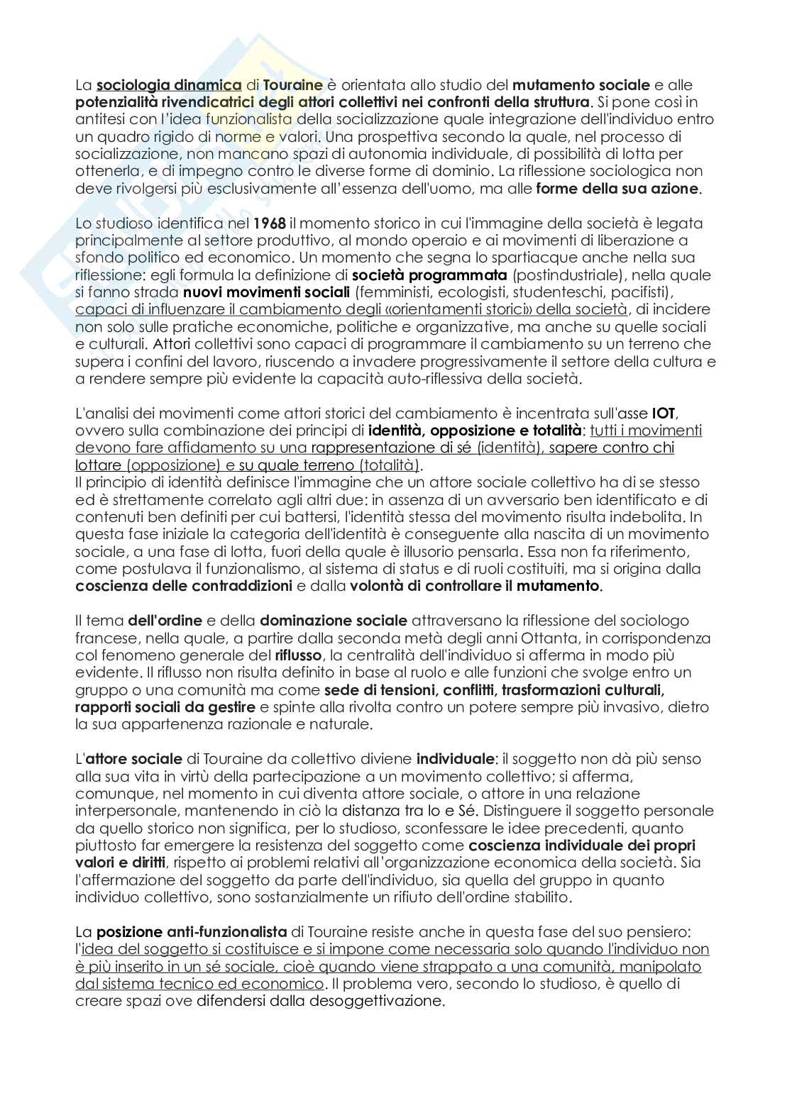 Appunti di Istituzioni di sociologia  Pag. 6