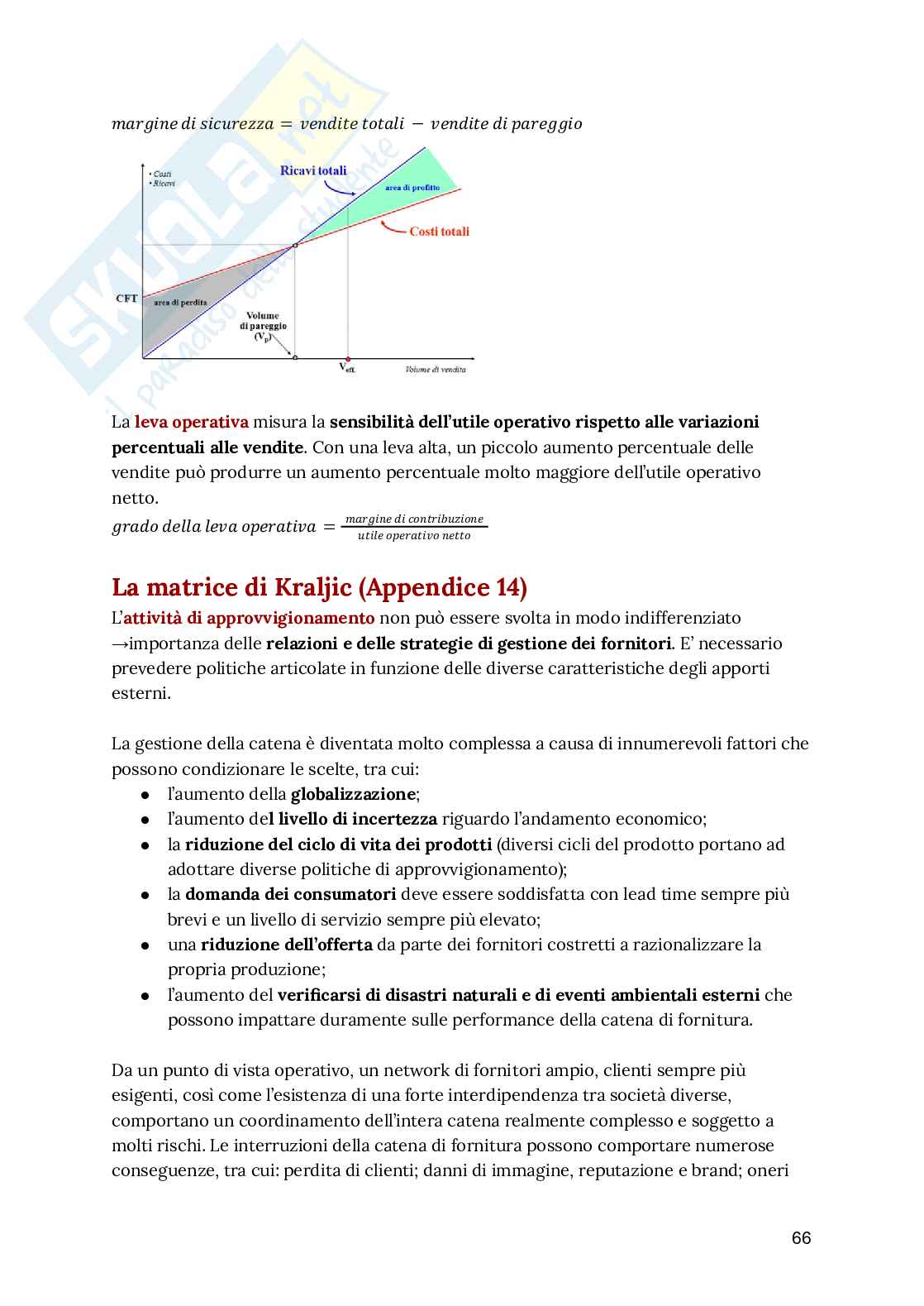Riassunto esame Management, Prof. Sancetta Giuseppe, libro consigliato Management, Barile, Sancetta Pag. 66