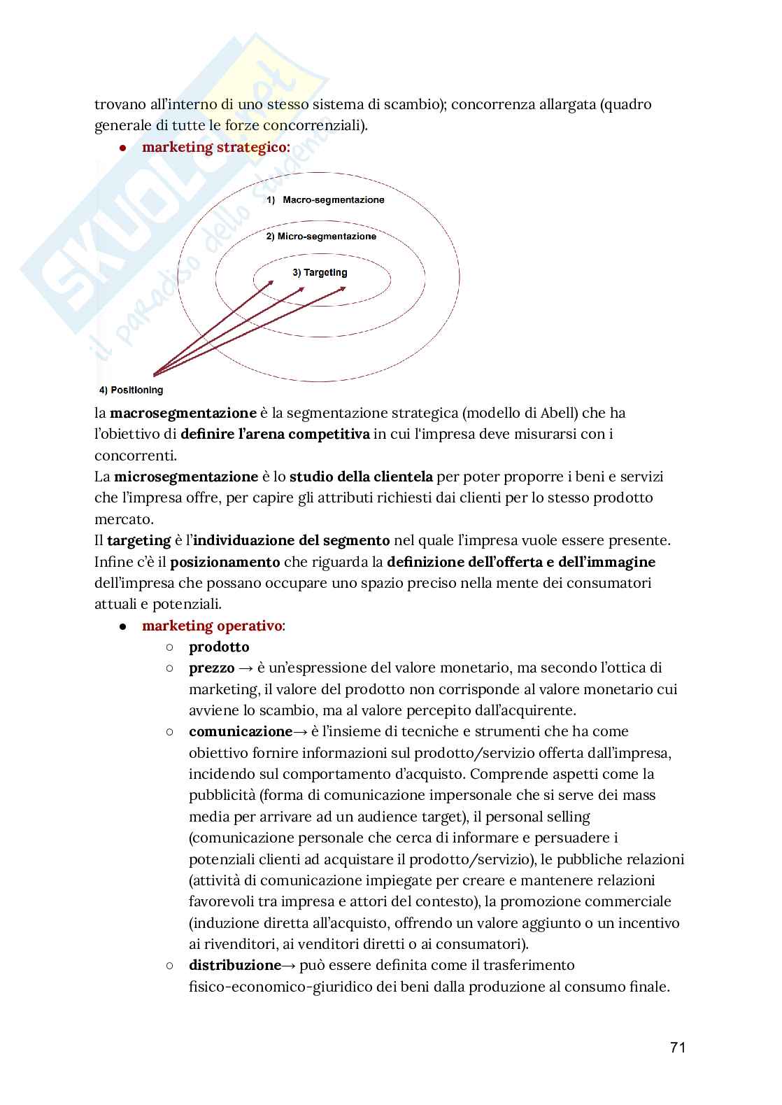 Riassunto esame Management, Prof. Sancetta Giuseppe, libro consigliato Management, Barile, Sancetta Pag. 71