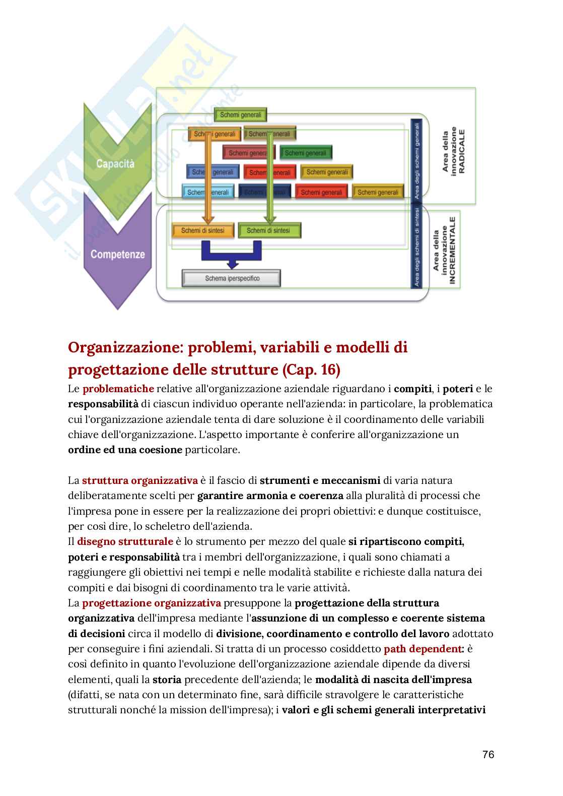 Riassunto esame Management, Prof. Sancetta Giuseppe, libro consigliato Management, Barile, Sancetta Pag. 76