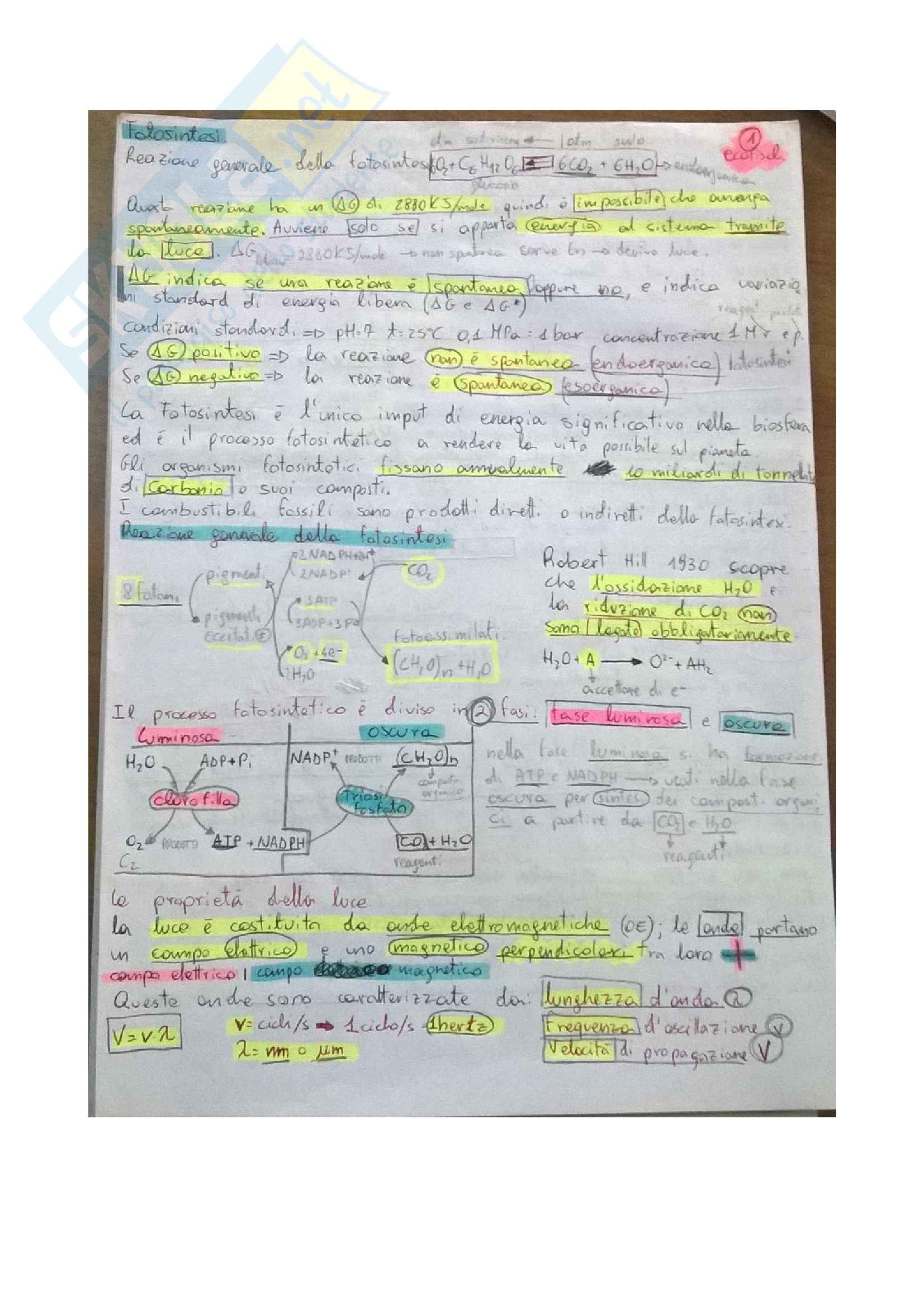Ecofisiologia vegetale parte 1 Pag. 1