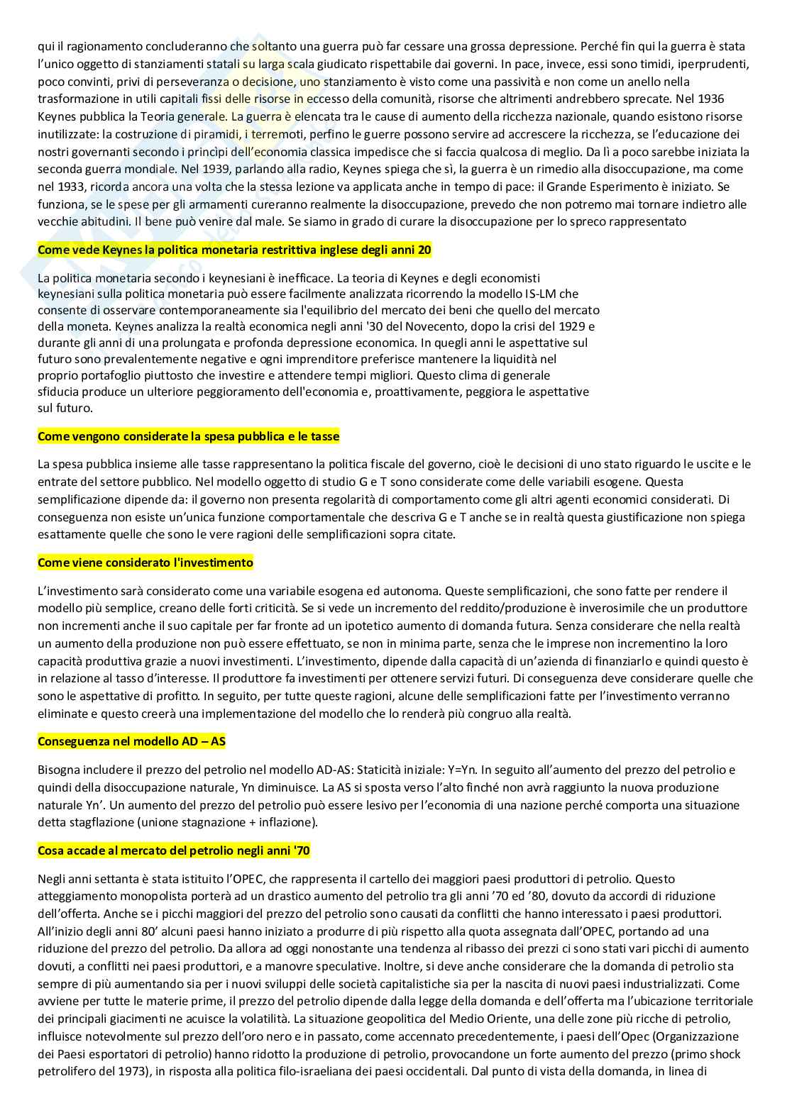 Paniere nuovo completo di Macroeconomia  Pag. 11