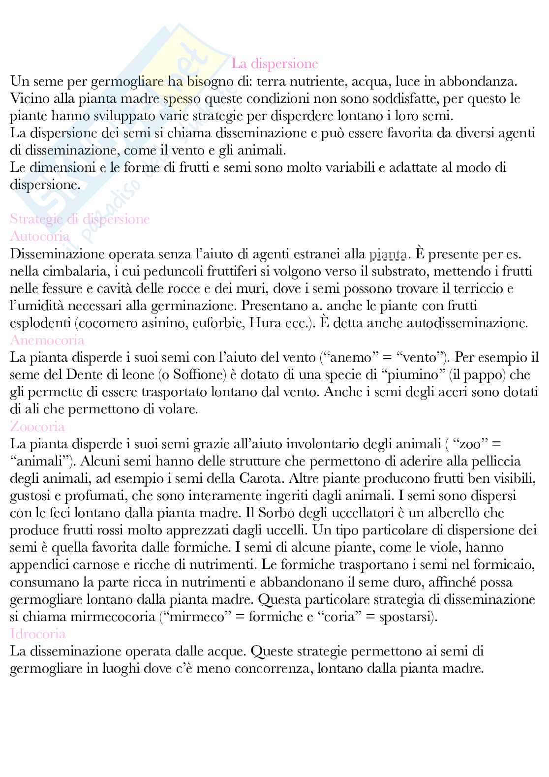 Botanica generale e sistematica Pag. 81