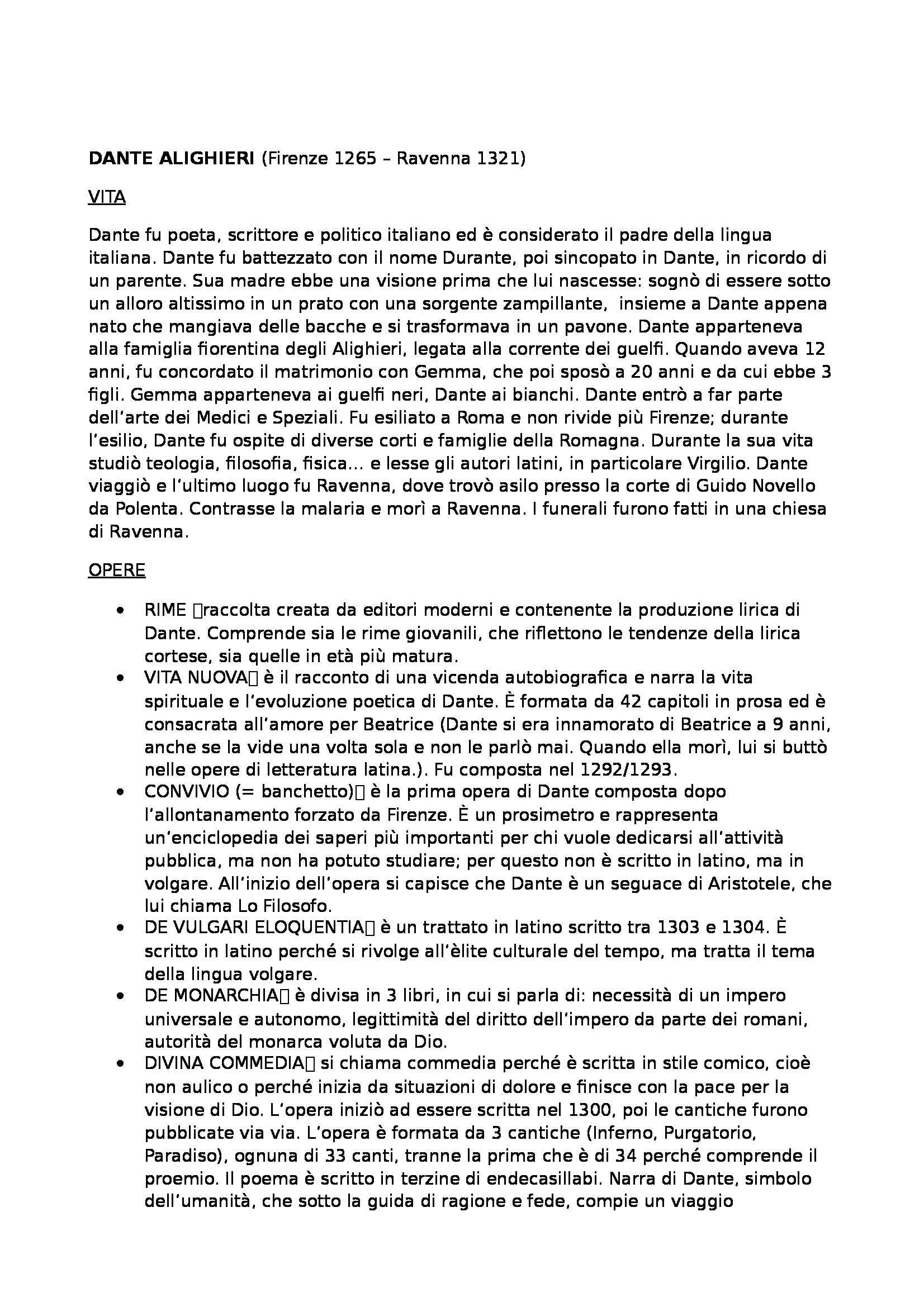 Dante Alighieri Spiegato In Modo Semplice Pdf