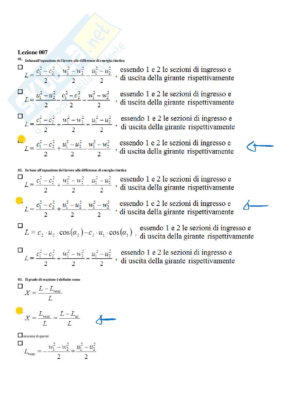 Macchine e sistemi energetici – Paniere risposte chiuse completo (250) – A.A. 2025/2026 Pag. 11