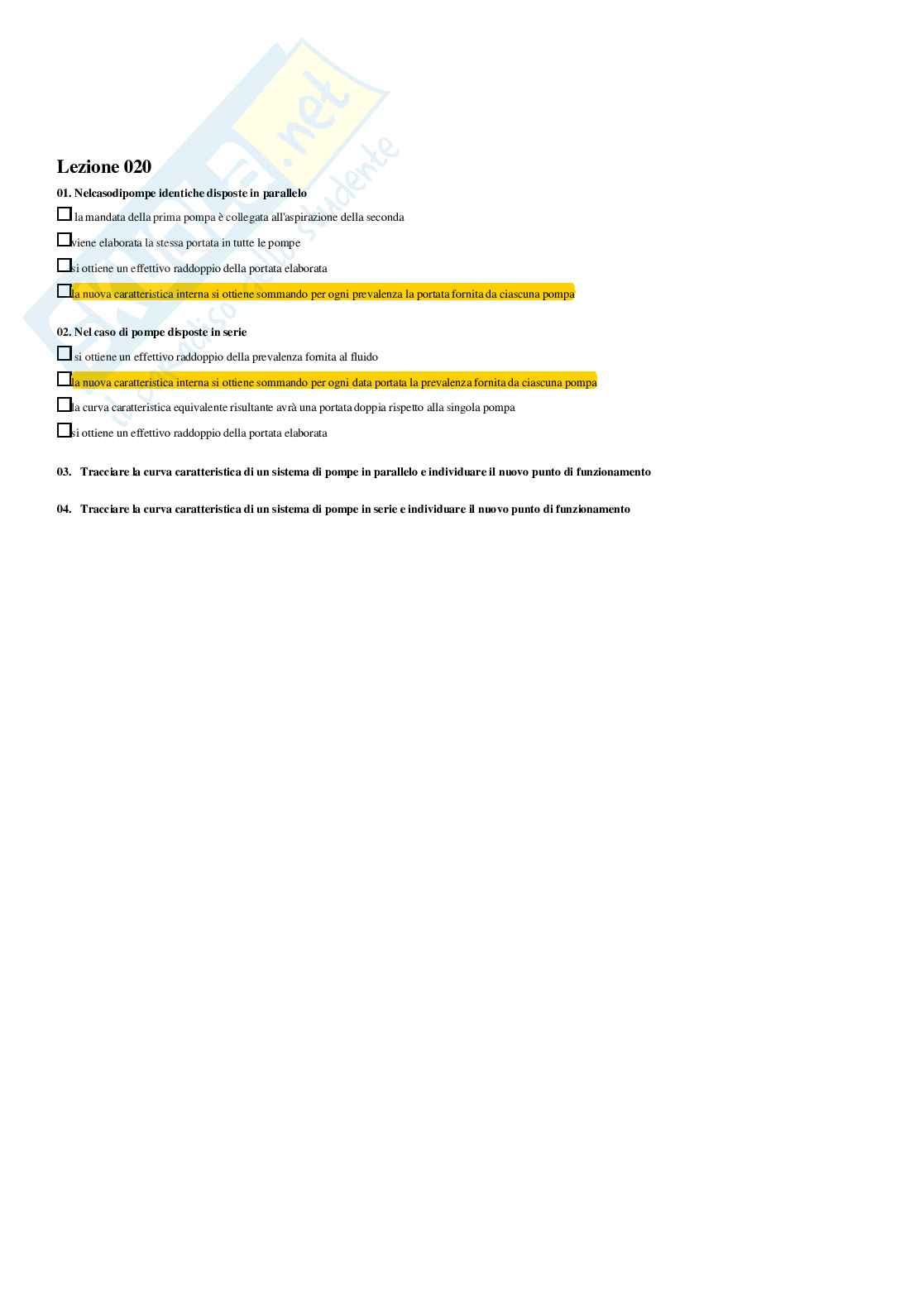 Macchine e sistemi energetici – Paniere risposte chiuse completo (250) – A.A. 2025/2026 Pag. 26