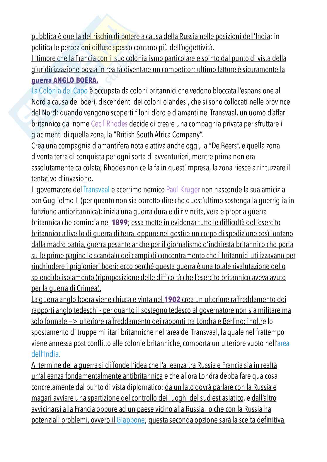 Riassunto esame Storia contemporanea, Prof. Marchi Michele, libro consigliato Storia contemporanea. Dalla grande guerra a oggi, Giovanni Sabbatucci Pag. 51