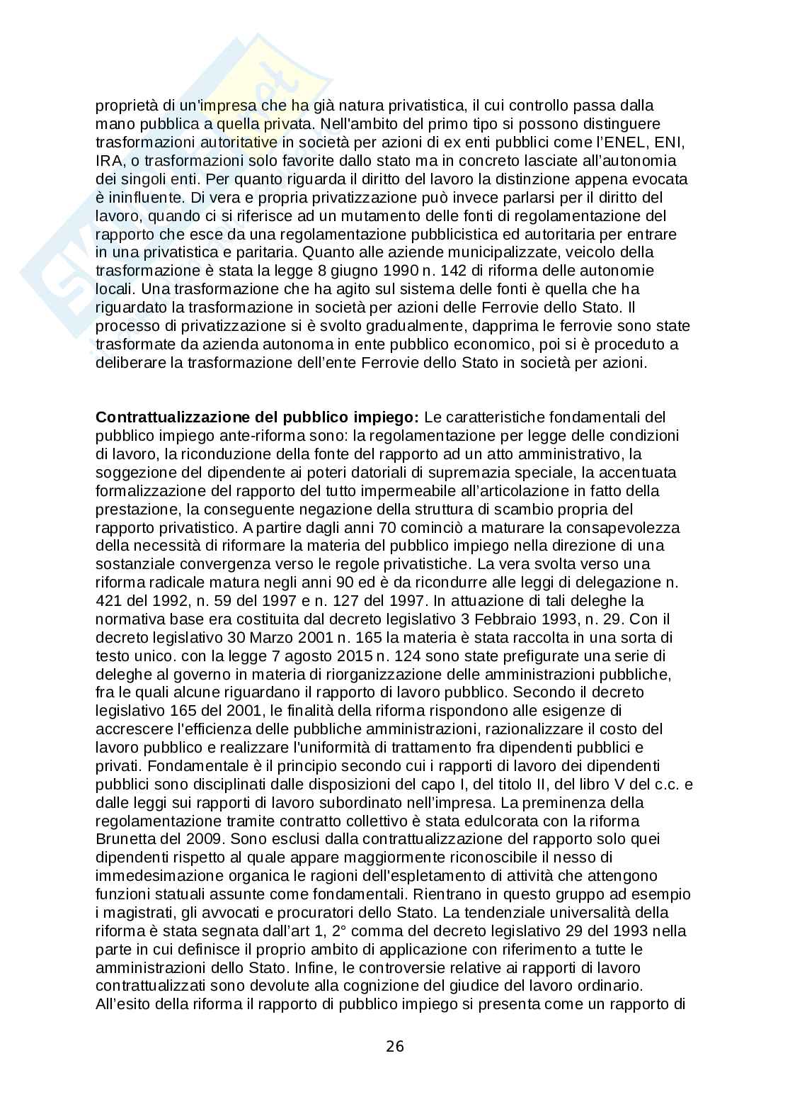 Riassunto per l'esame di diritto del lavoro II Pag. 26