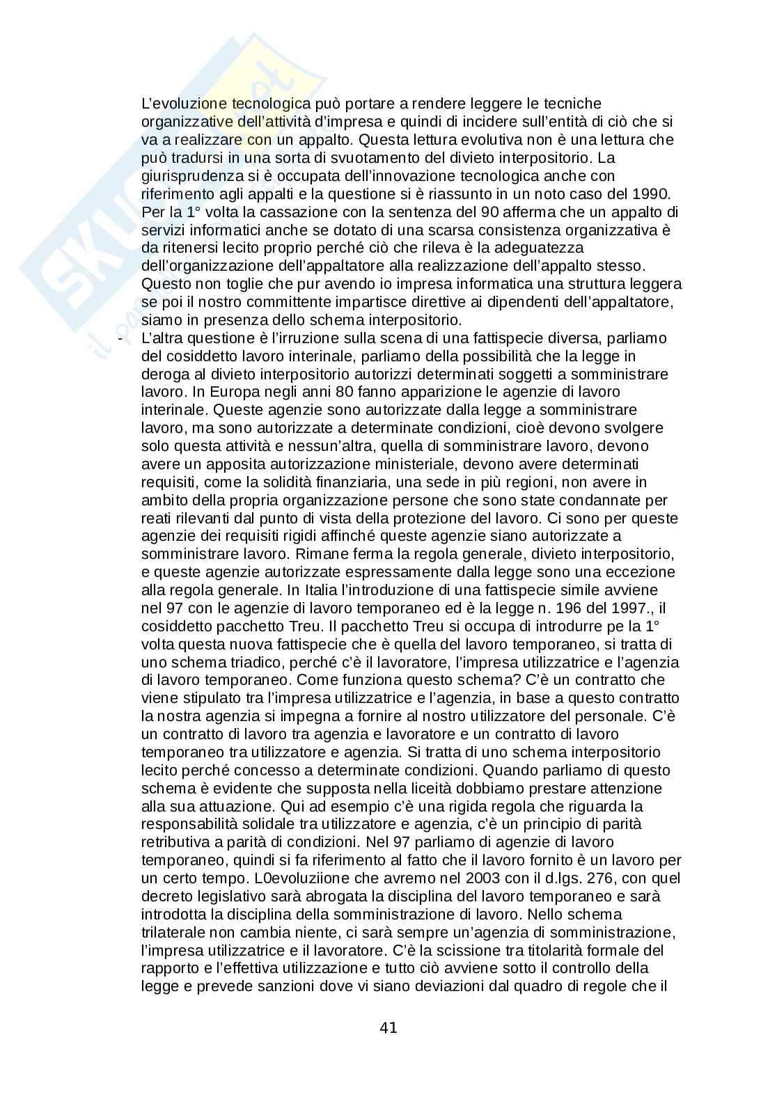 Riassunto per l'esame di diritto del lavoro II Pag. 41