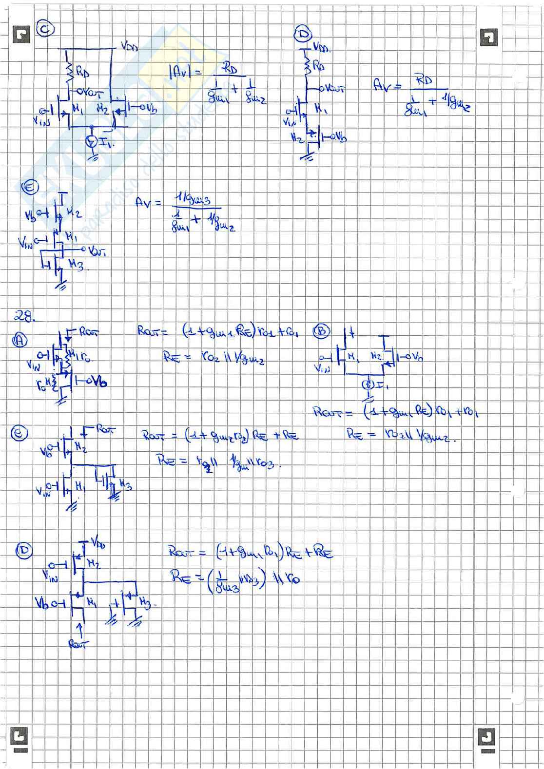Esercizi Amplificatori CMOS - Parte II Pag. 6