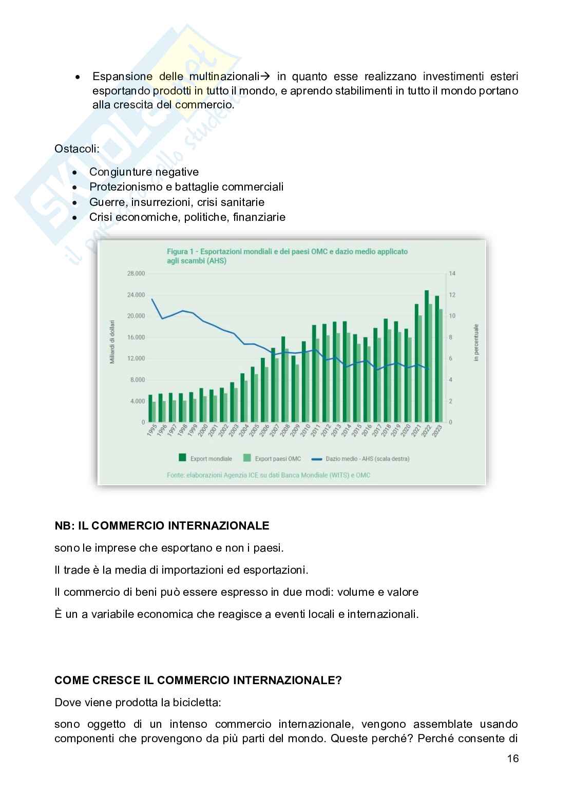 Appunti di Economia e gestione delle imprese internazionali Pag. 16