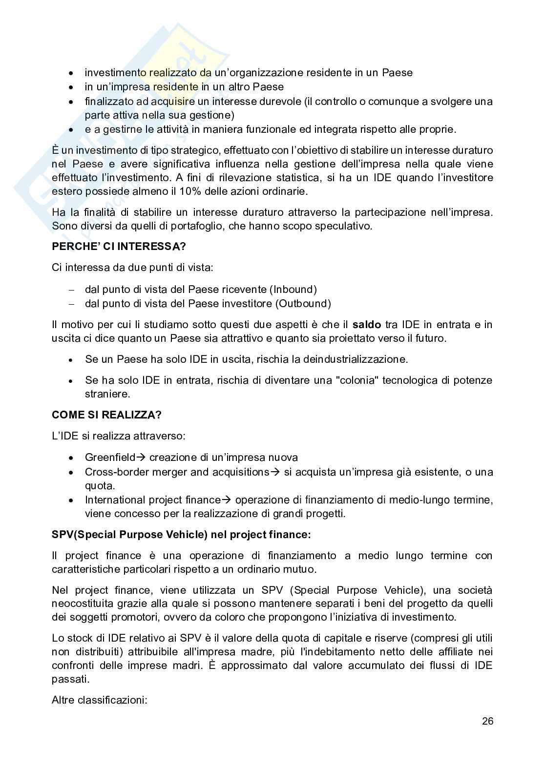 Appunti di Economia e gestione delle imprese internazionali Pag. 26