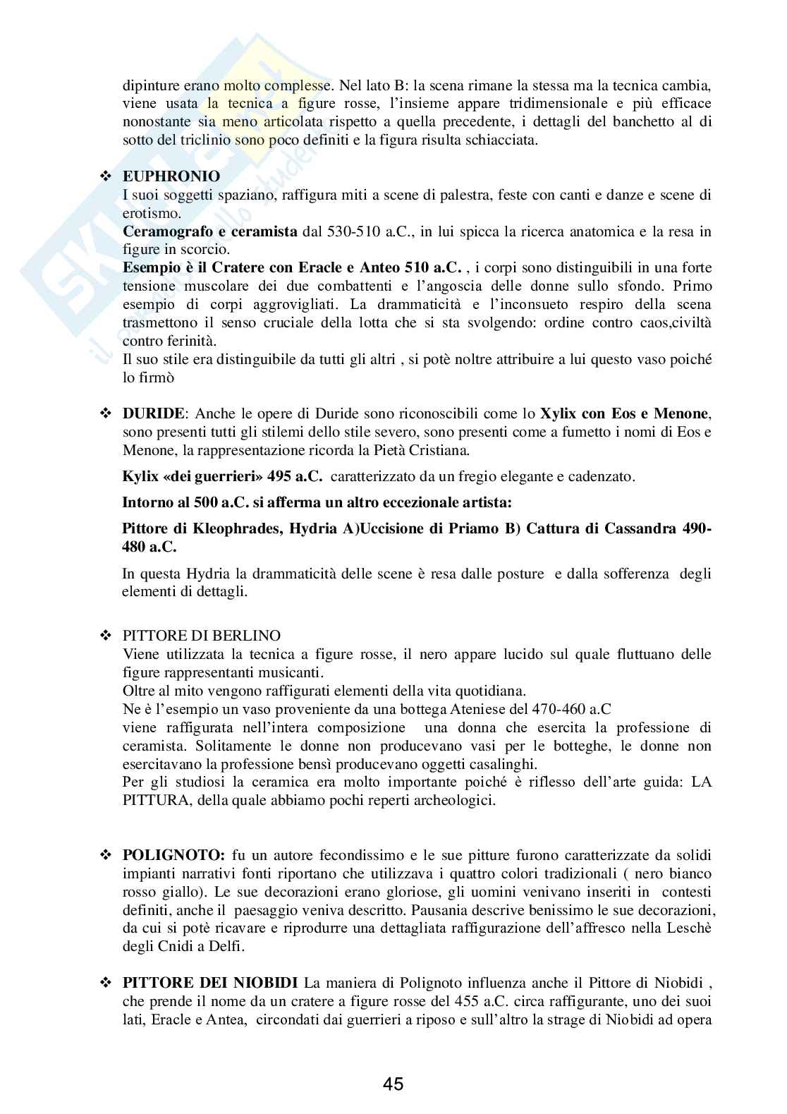 Riassunto lezioni storia dell'arte antica (69p. 12 lezioni) Pag. 46