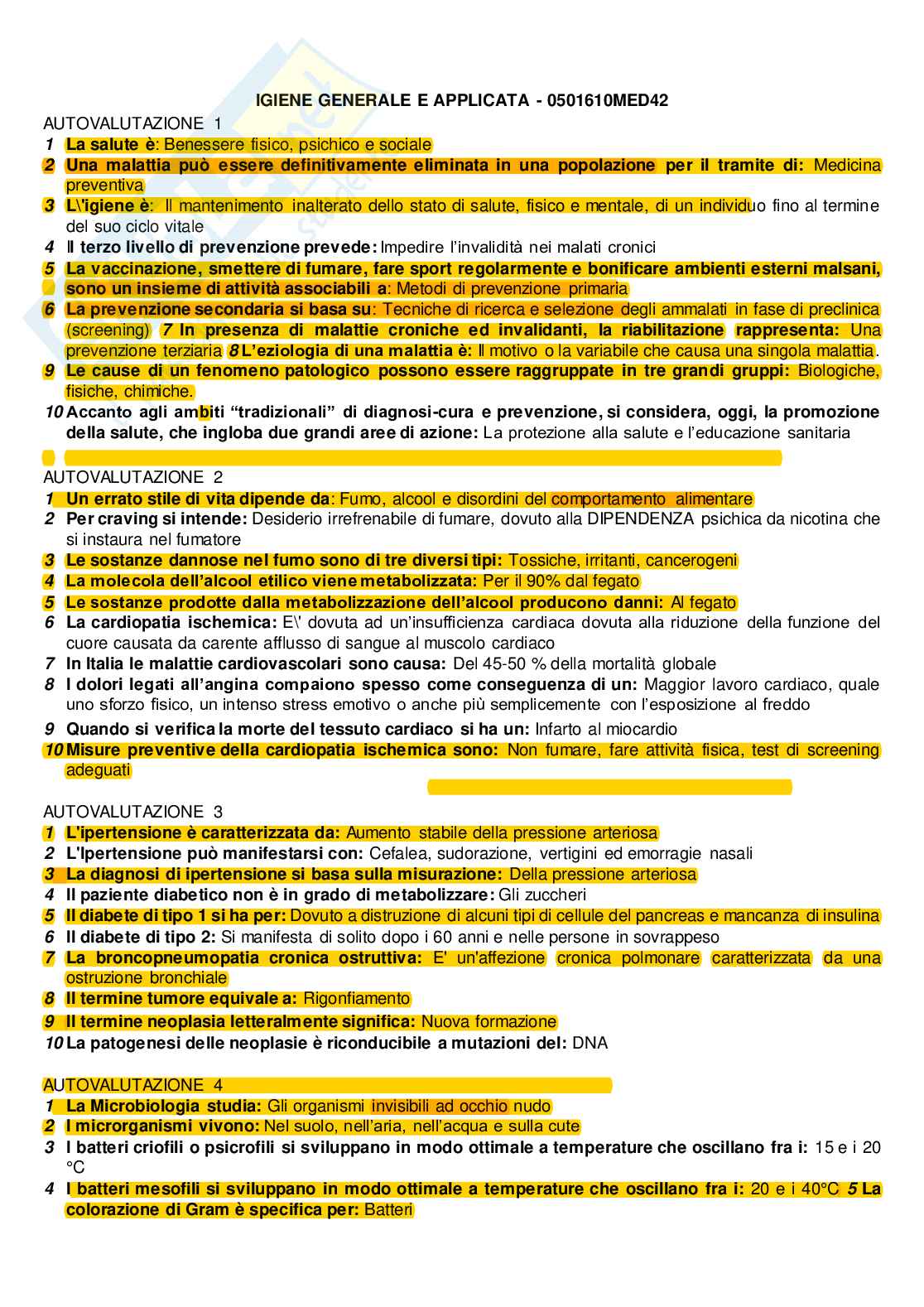 Paniere di Igiene generale e applicata, 2026 Pag. 2