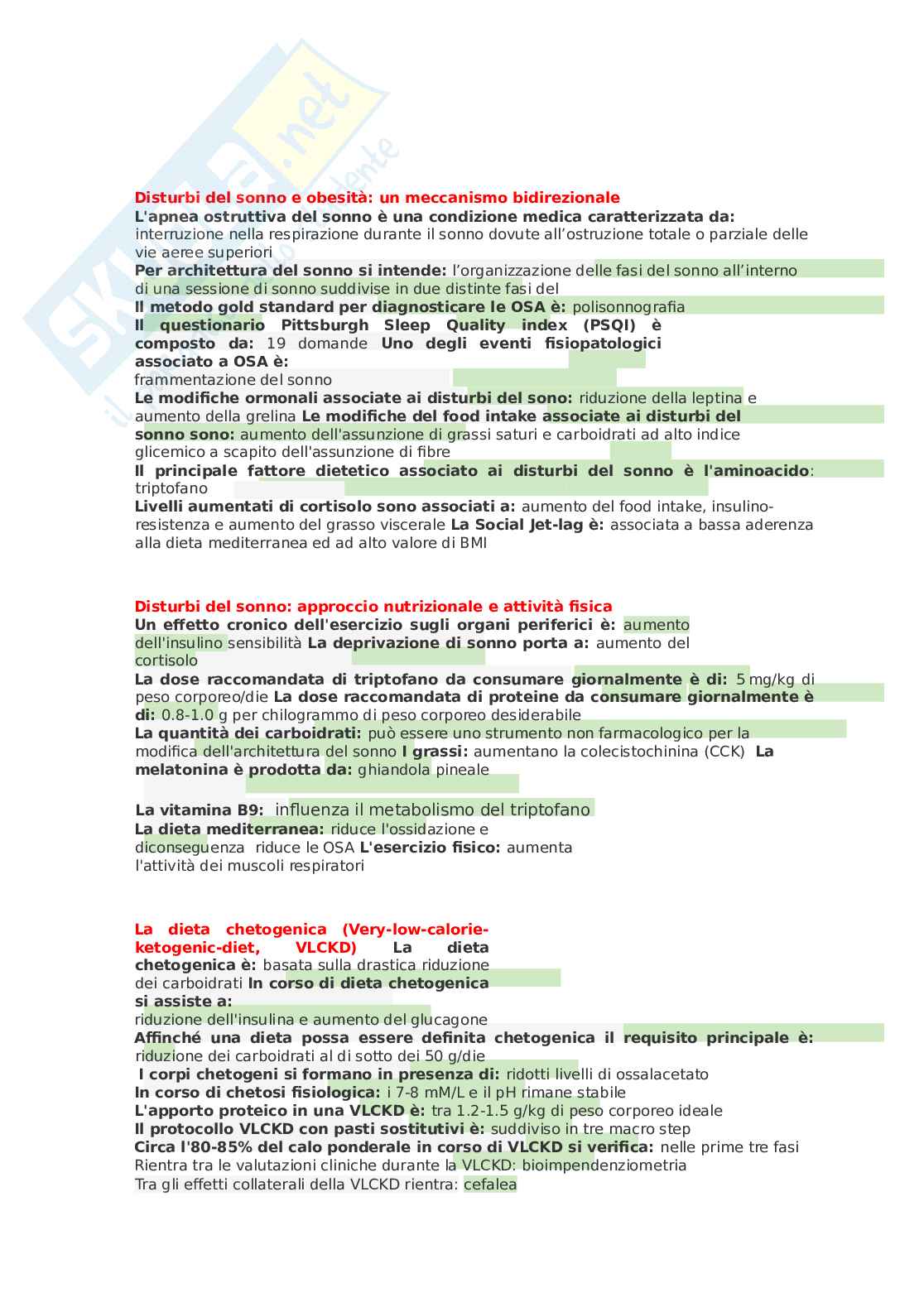Paniere esame Scienze e tecniche dietetiche applicate Pag. 46