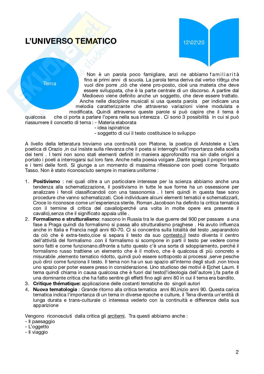 Letteratura contemporanea e spettacolo Pag. 2