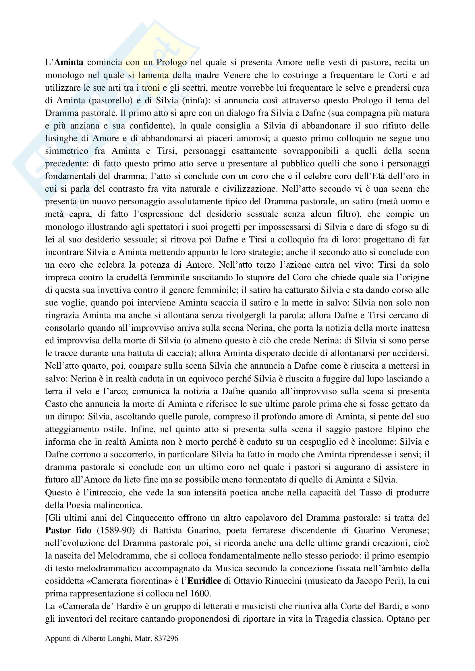 Letteratura italiana Secoli XVII XIX Pag. 66