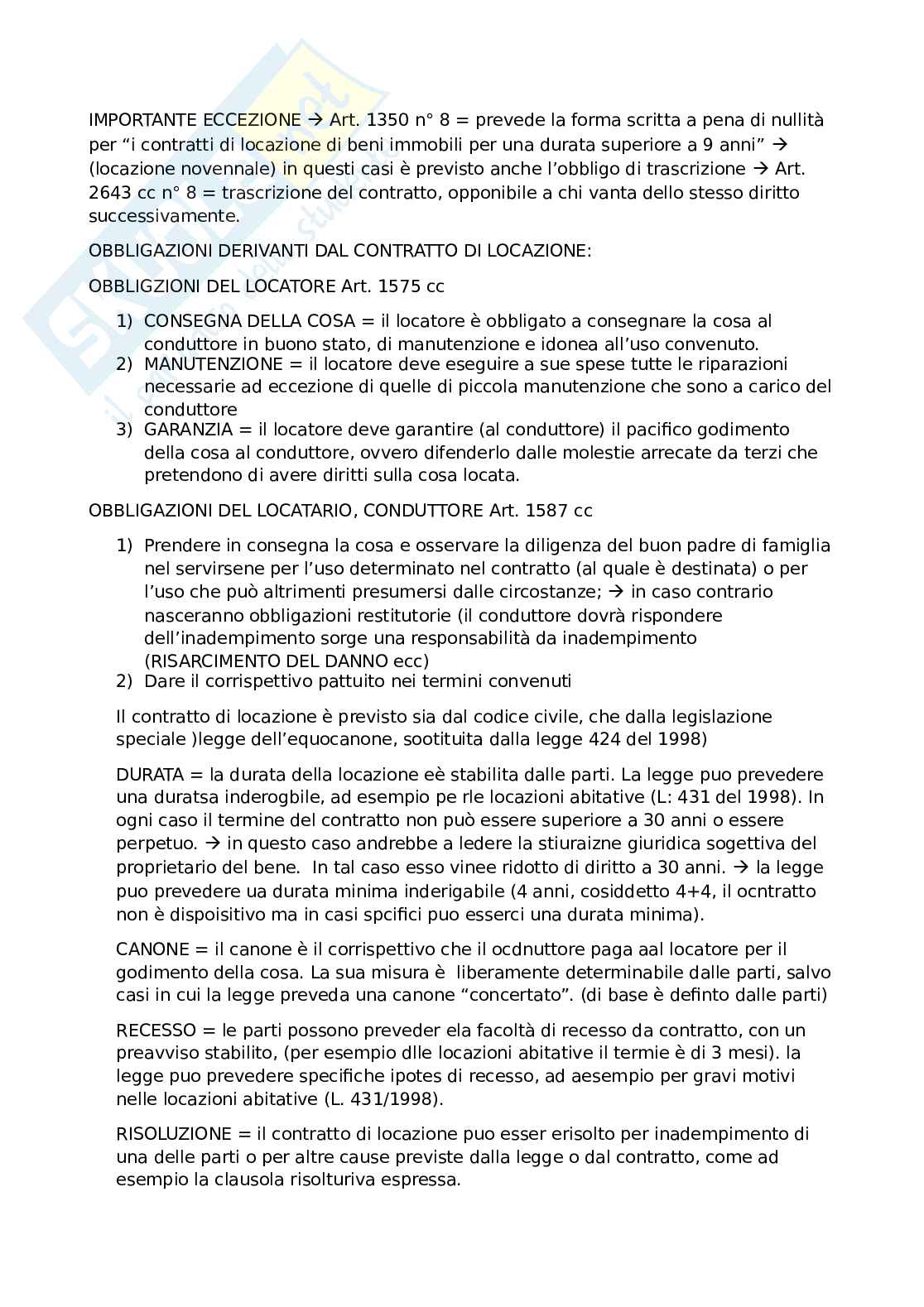 Appunti lezioni sui contratti Pag. 6