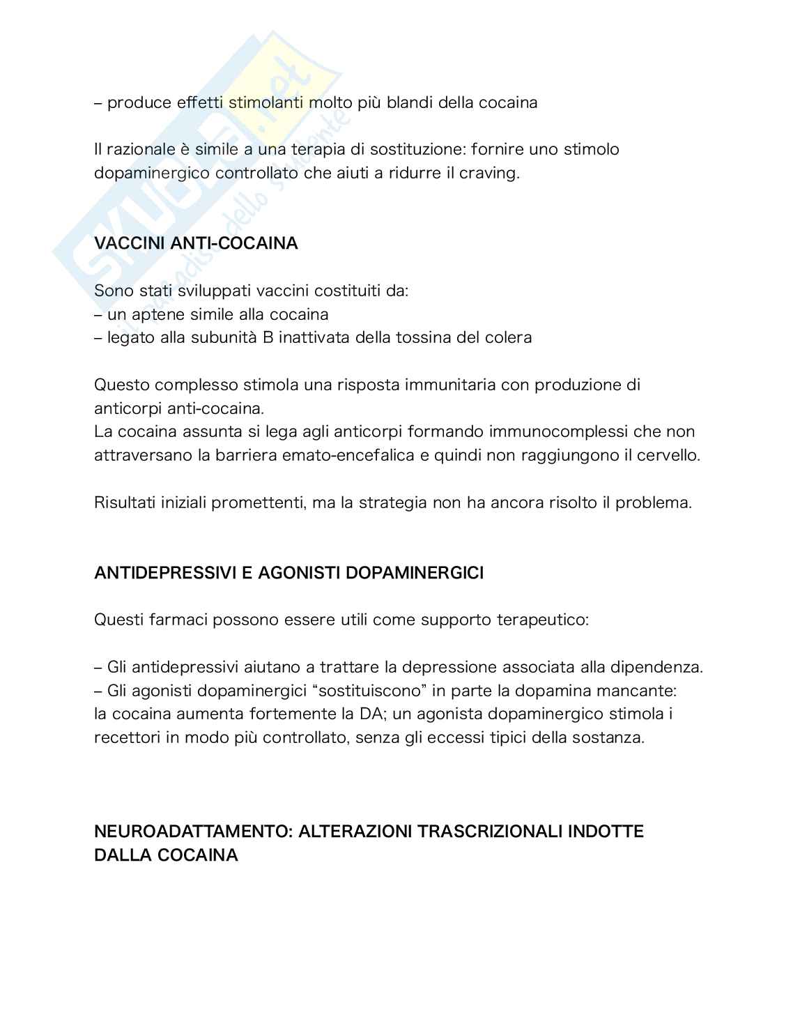 Farmacologia e tossicologia delle sostanze d’abuso Pag. 36