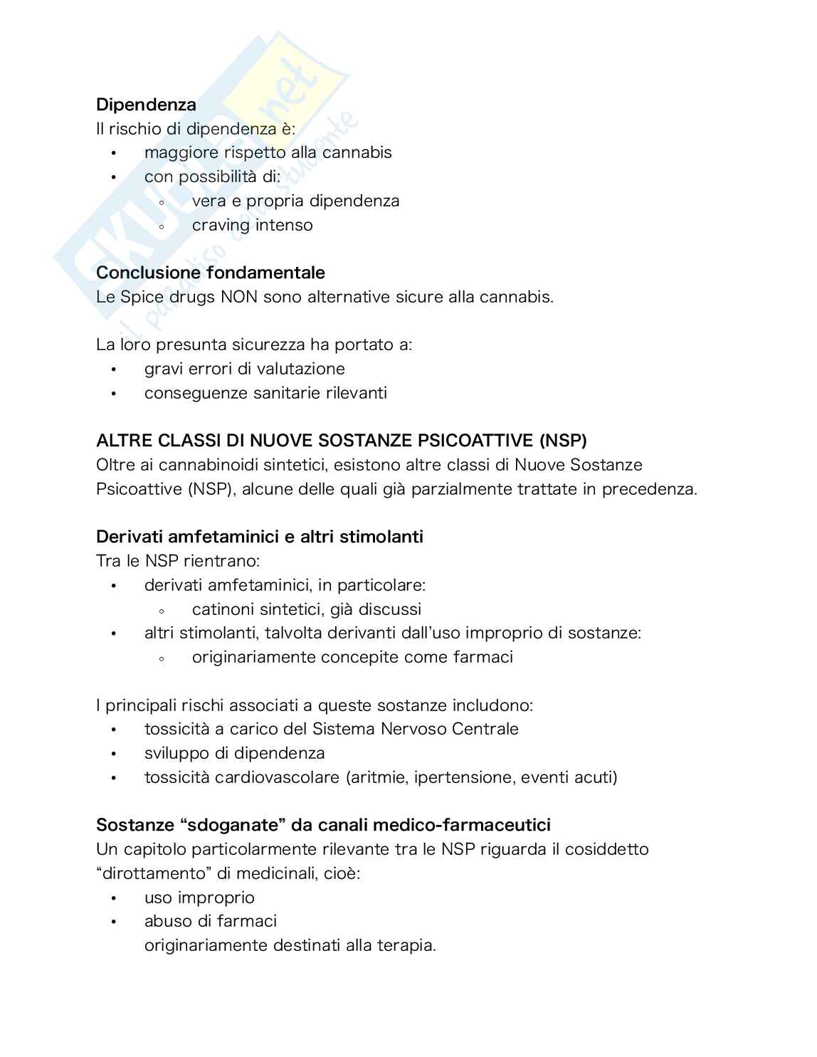 Farmacologia e tossicologia delle sostanze d’abuso Pag. 81