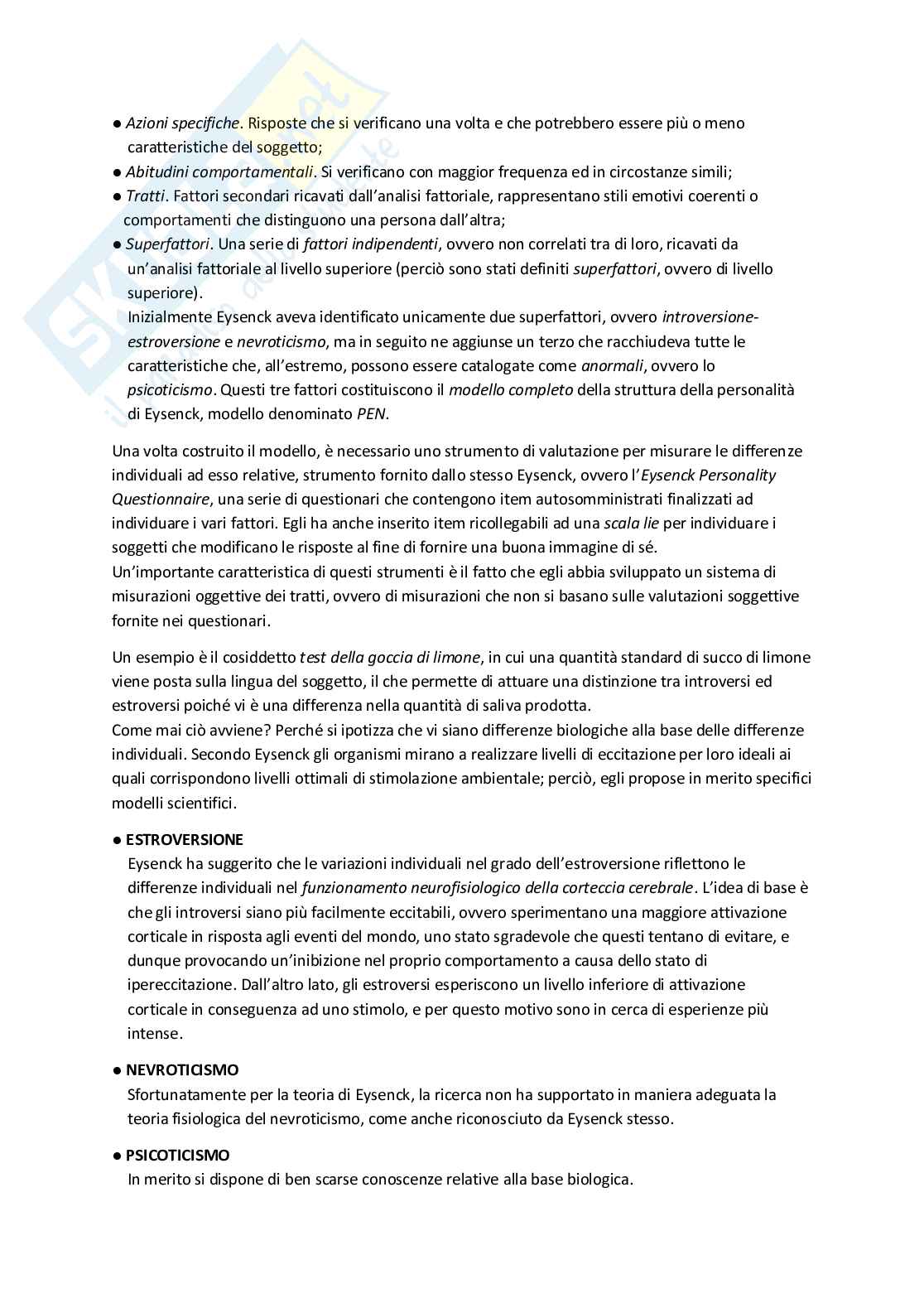 Appunti Psicologia delle emozioni delle motivazioni e della personalità: teorie e metodi Pag. 16